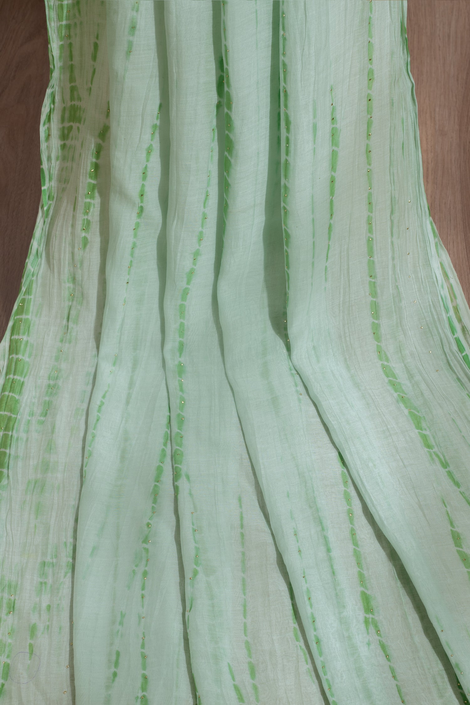 Roze Tye & Dye Green Fabric