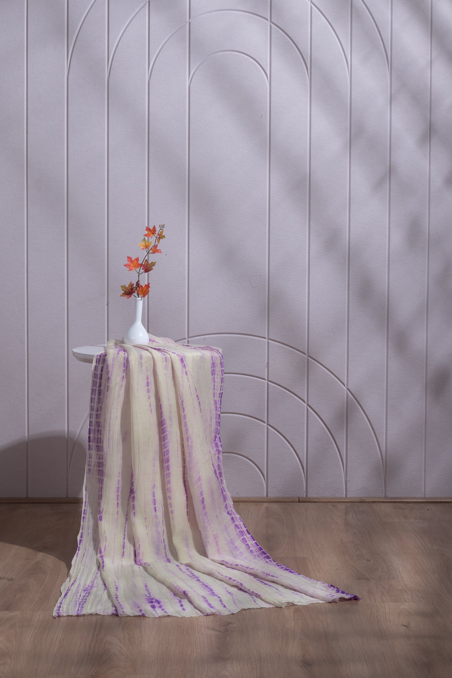 Roze Tye & Dye Purple Fabric