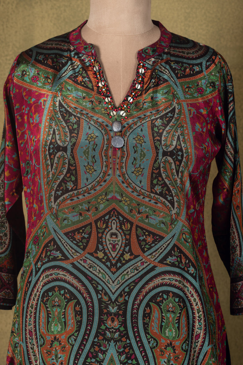 Multicoloured Printed Muslin Readymade Set Sterling House