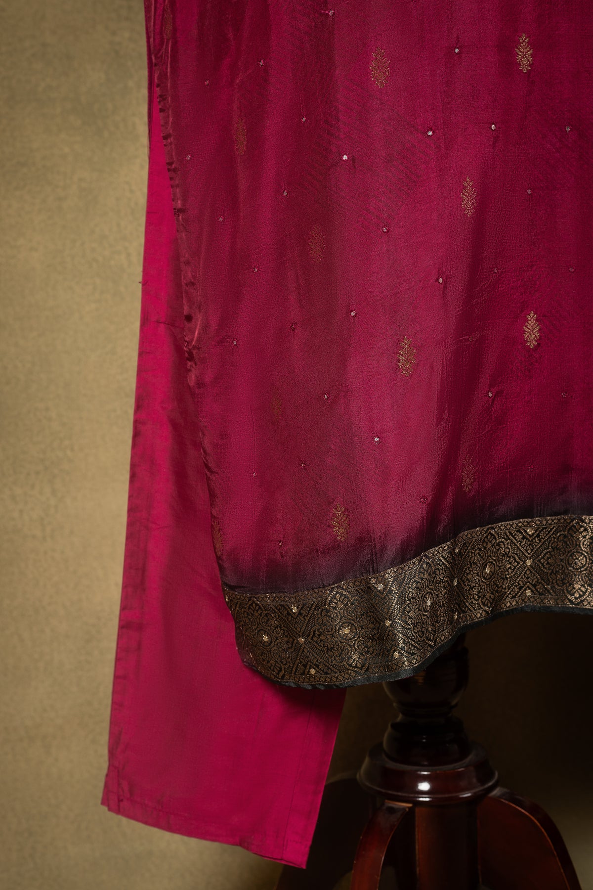 Magenta Silk Blend Readymade Set