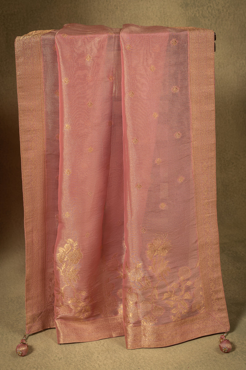 Blush Pink Shimmer Silk Readymade Sterling House