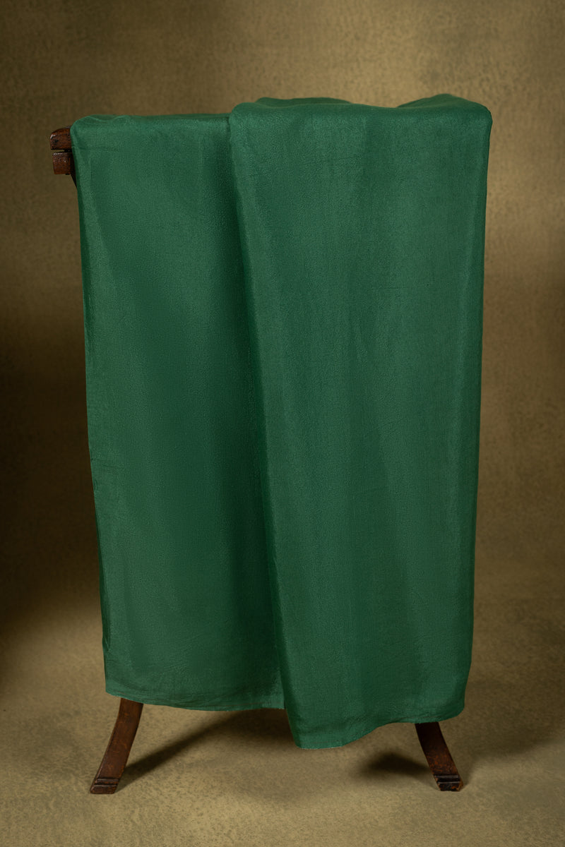Green Chinon Embroidered Unstitched Suit