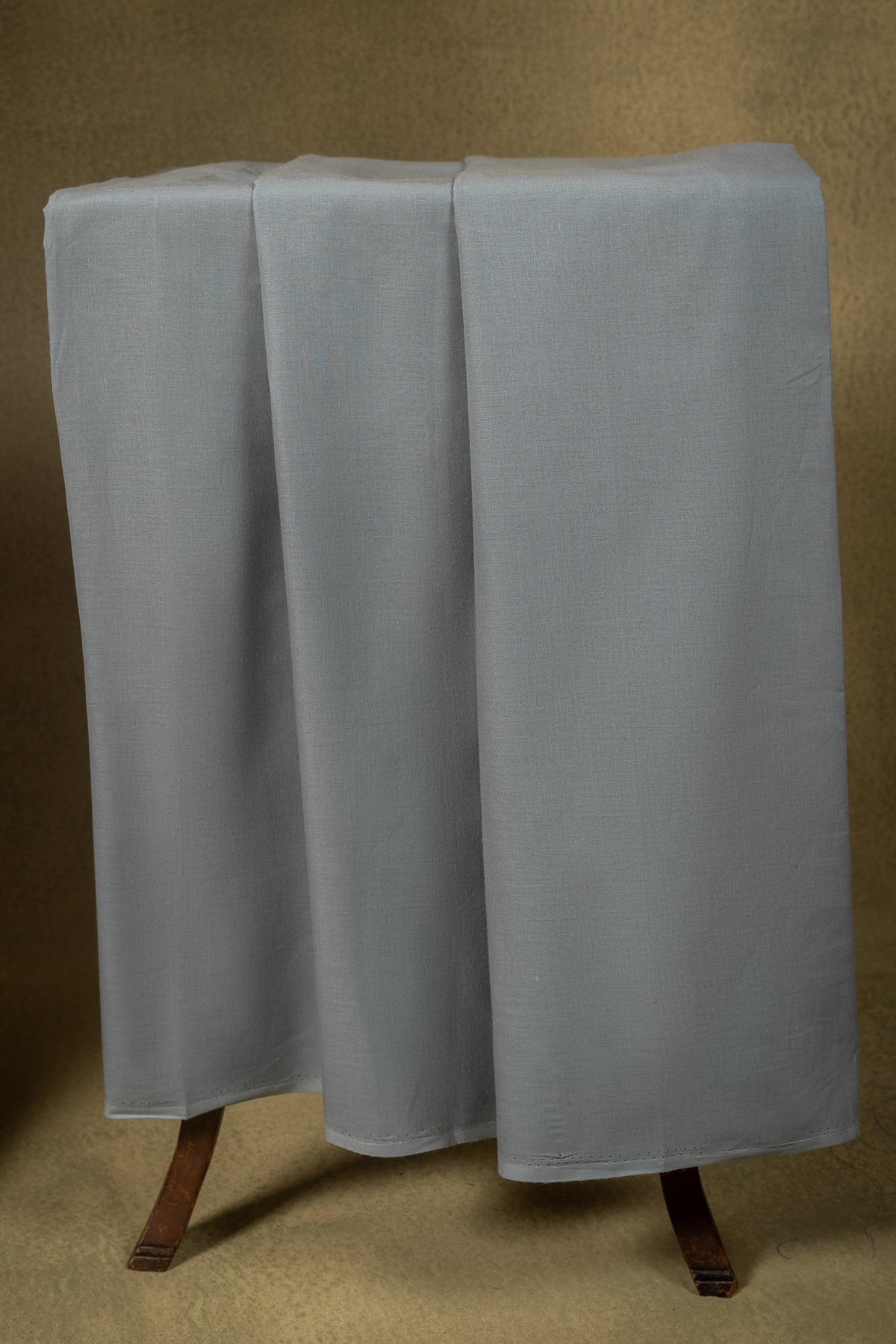 Grey Cotton Embroidered Unstitched Suit