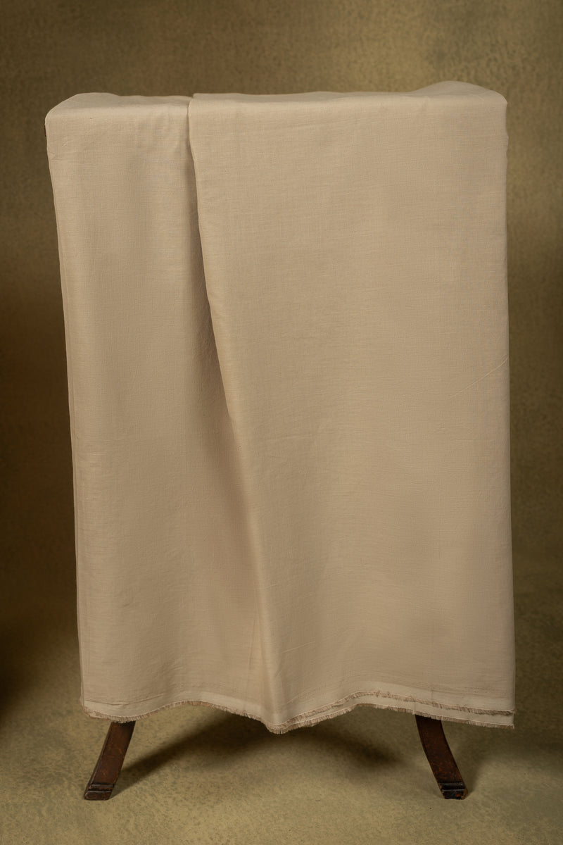 Off-White Cotton Embroidered Unstitched Suit