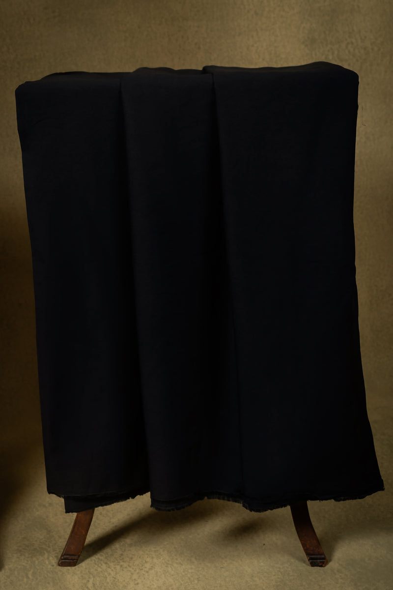 Black Floral Linen Cotton Embroidered Unstitched Suit Sterling house