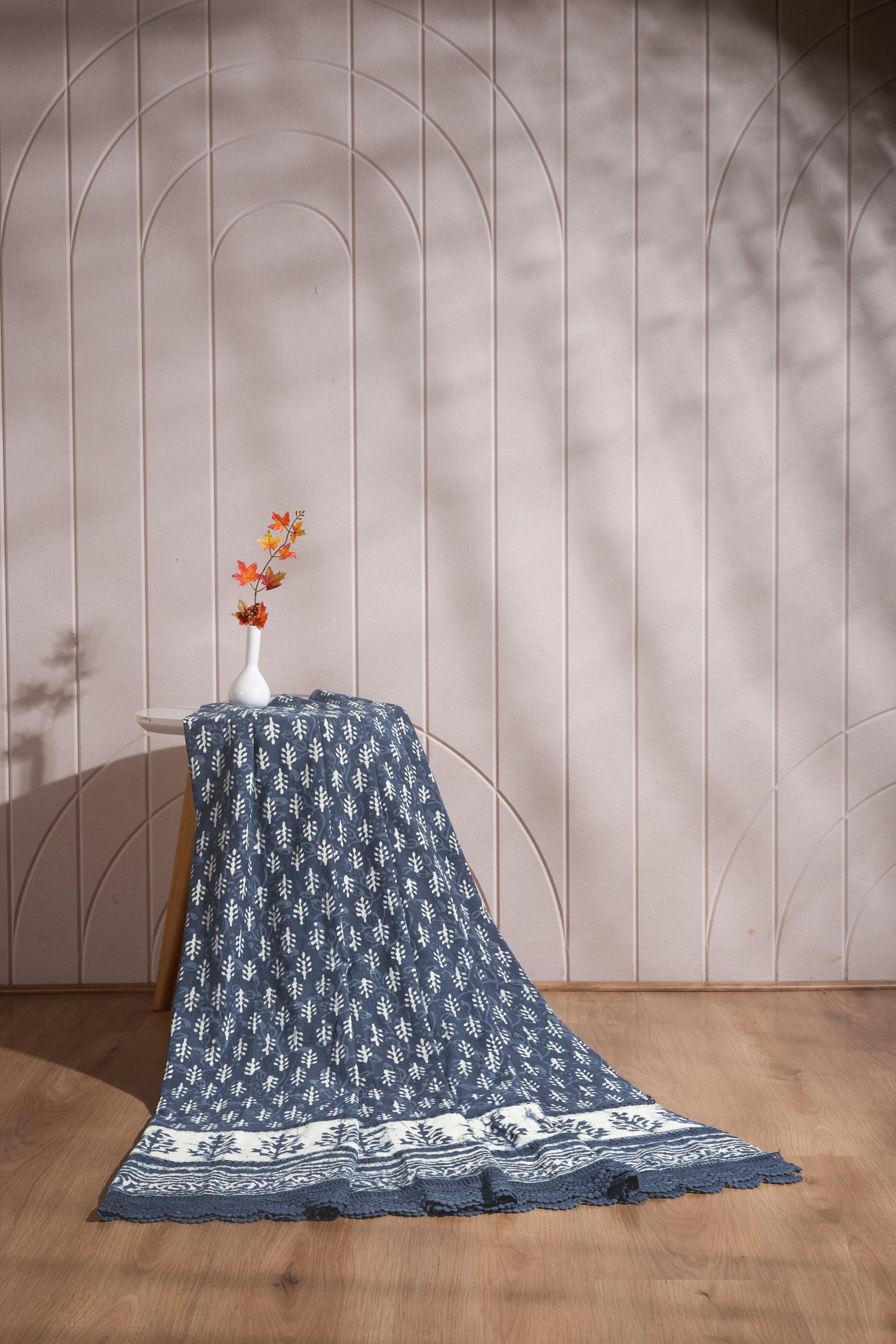 Afreen Organic Printed Lace Cotton Fabric