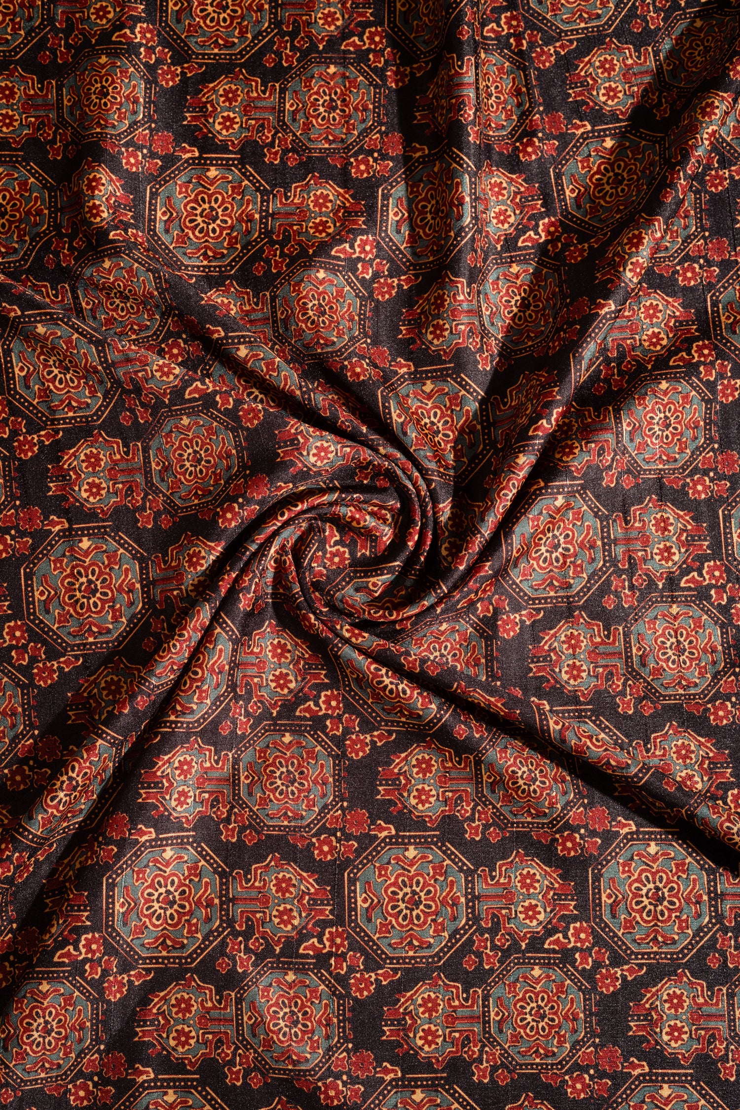 Luxe Printed Blend Silk Fabric