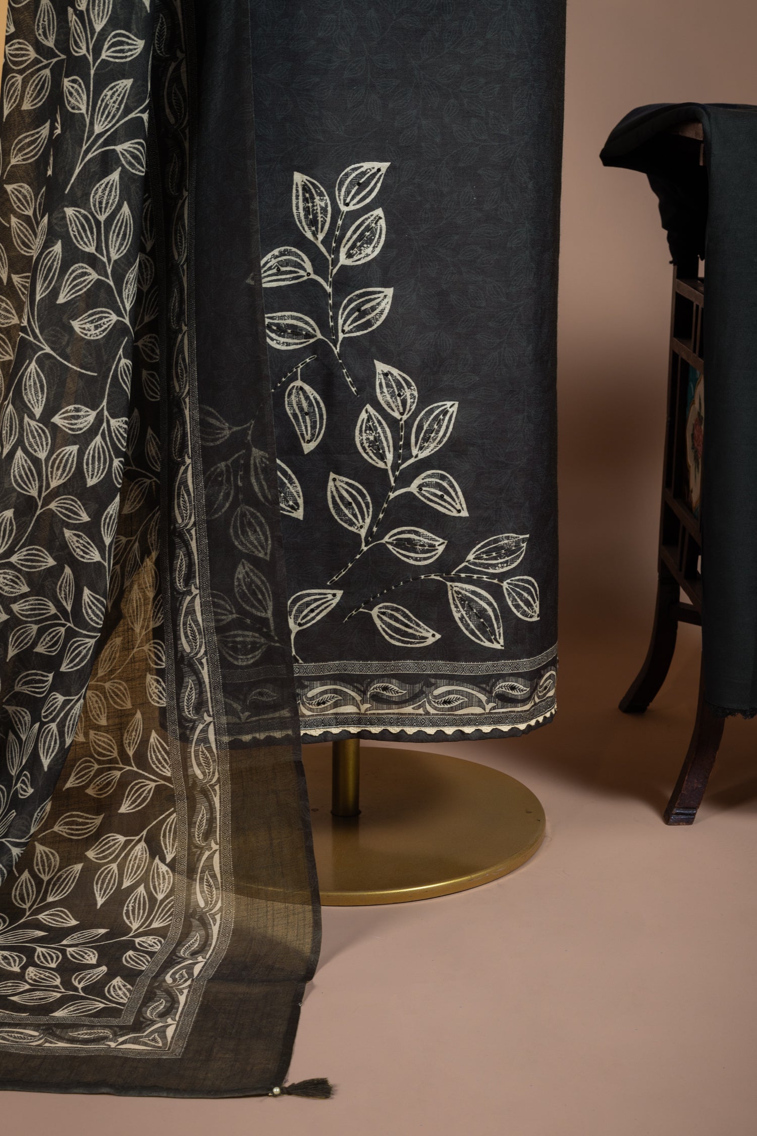 Linen Cotton Ash Grey Suit Set