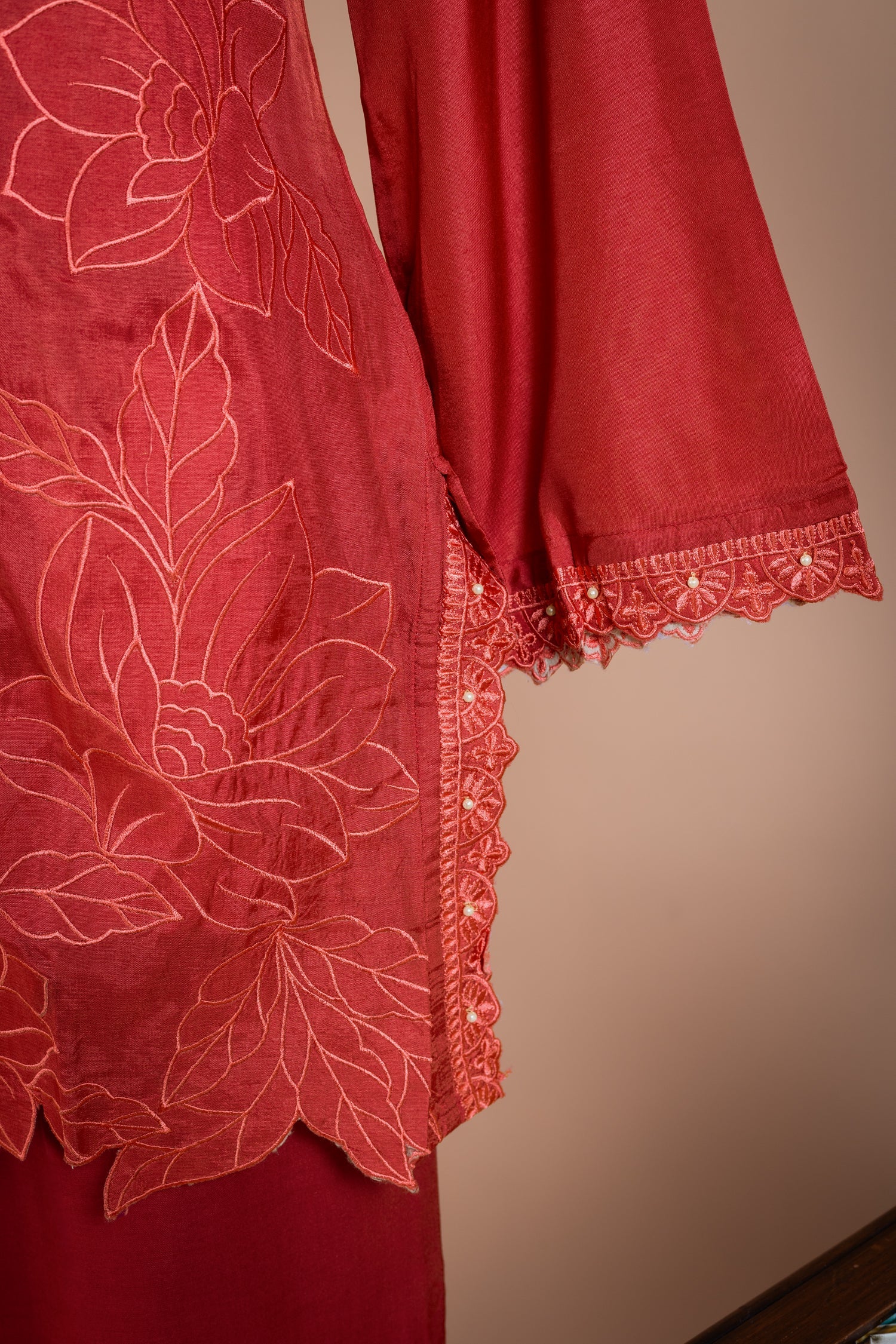Afreen Red Readymade Co-Ord Set Sterling House