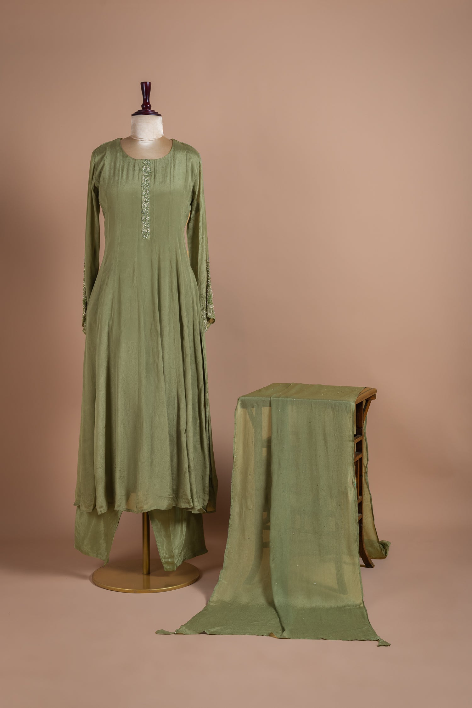 Afreen Muslin Readymade Anarkali Set