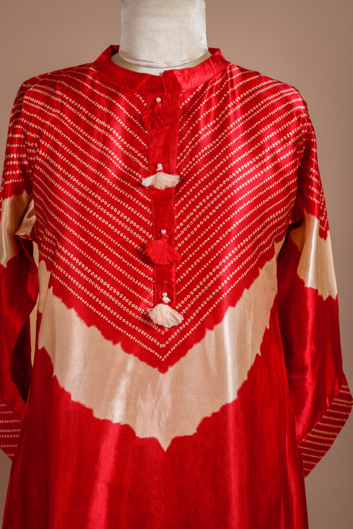 Luxe Red Satin Silk Set