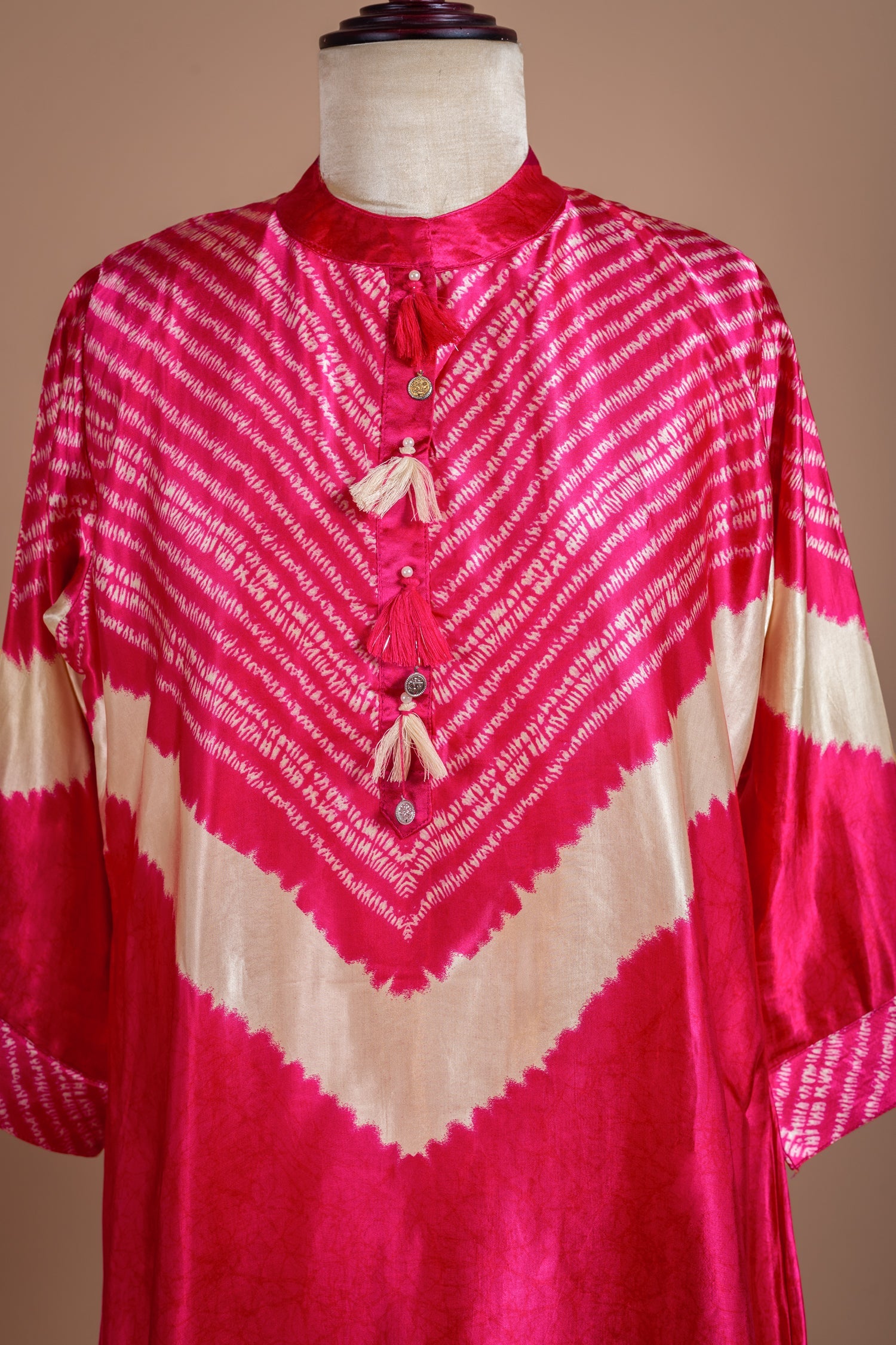Luxe Pink Satin Silk Readymade Suit Sterling House