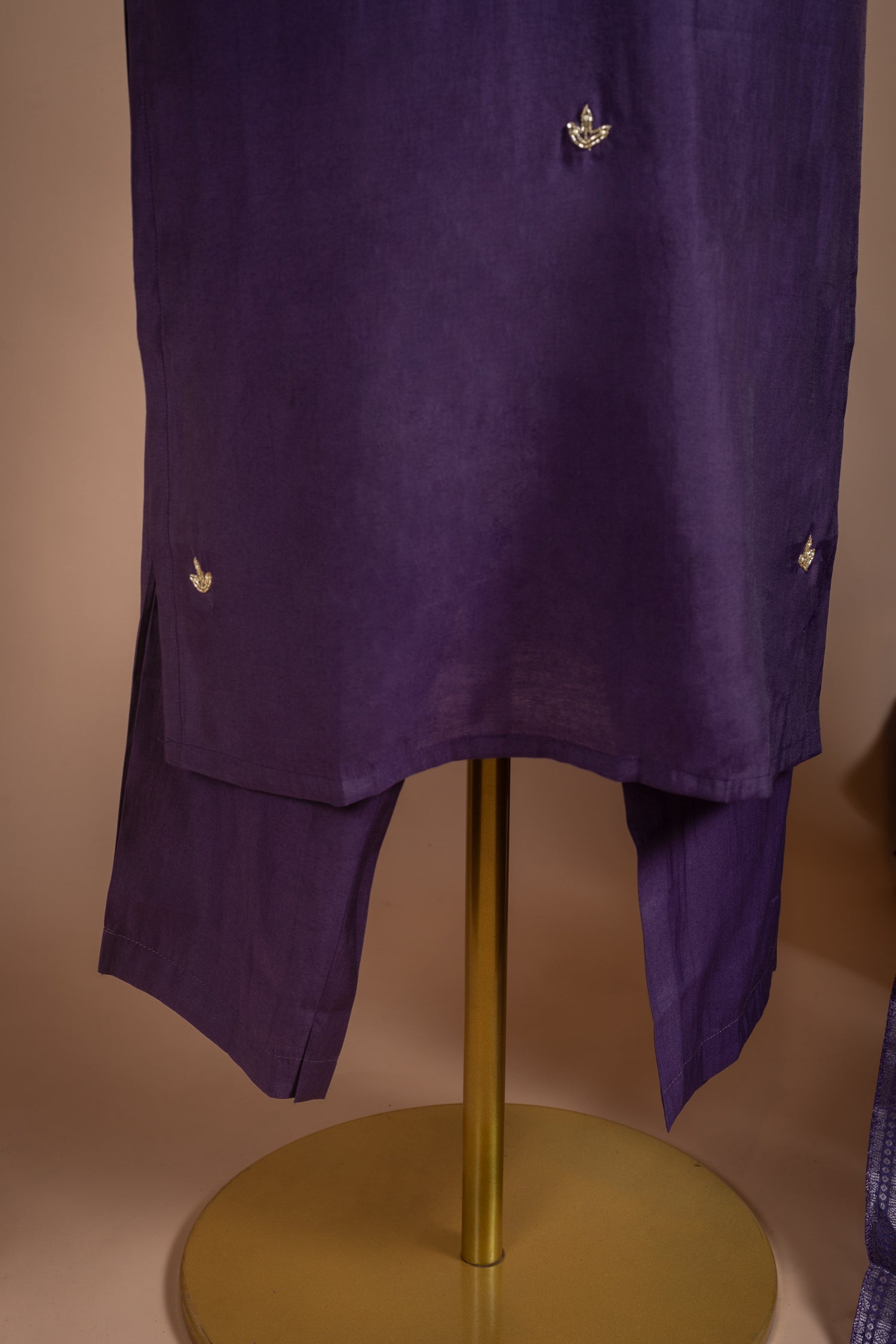 Roze Muslin Readymade Purple Set Sterling House