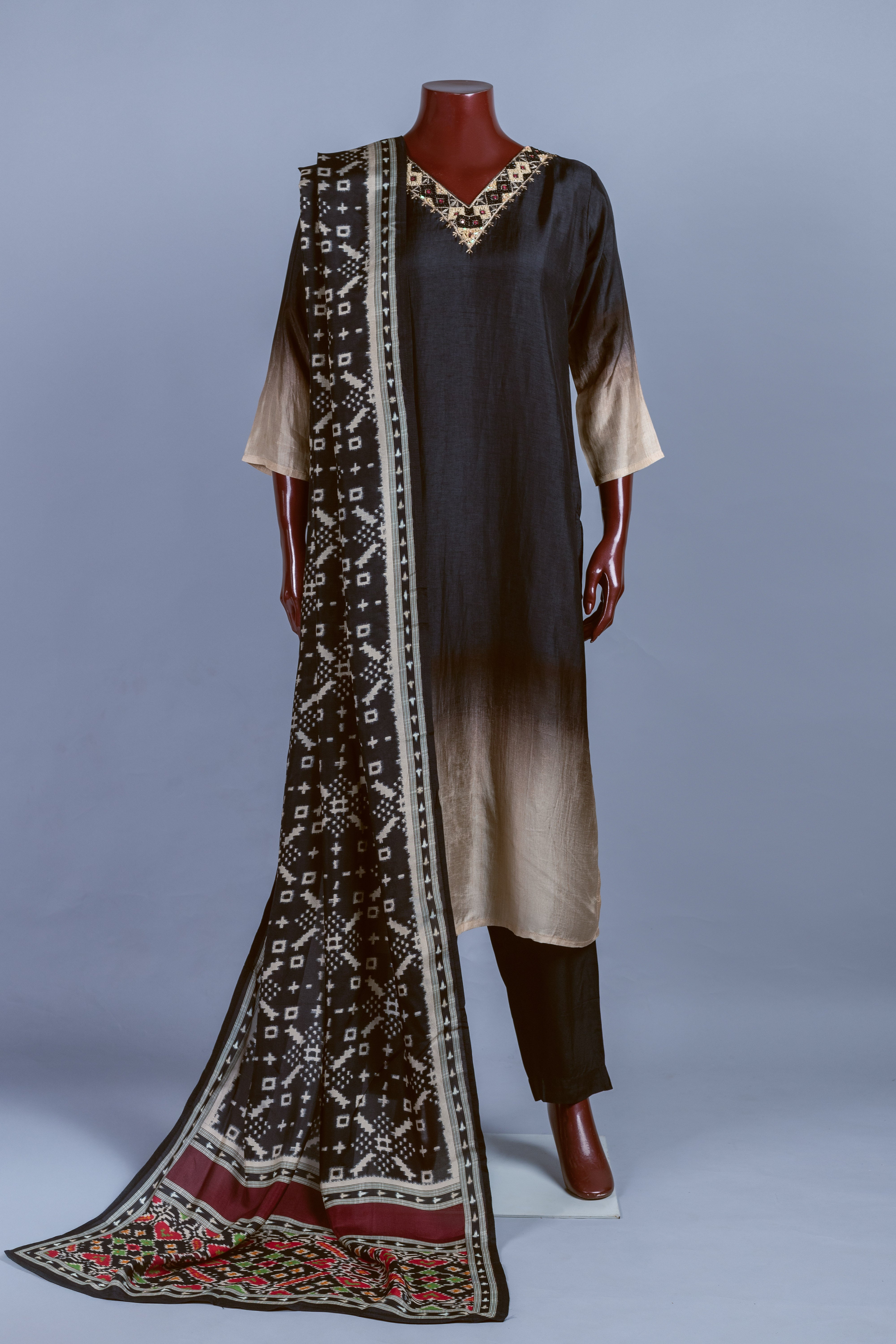 Luxe Black Ombre Suit Set