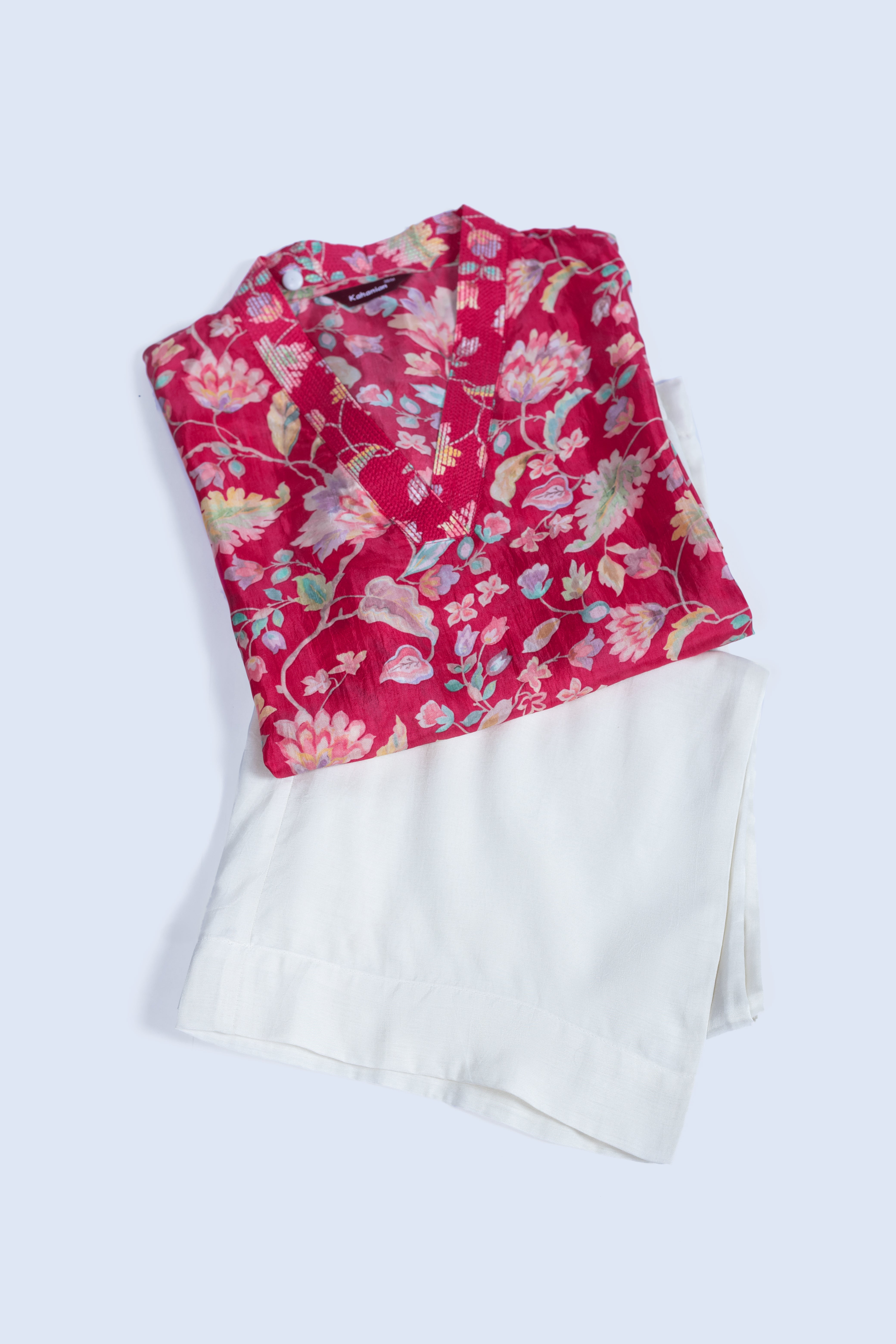 Afreen Pink Floral Print Set