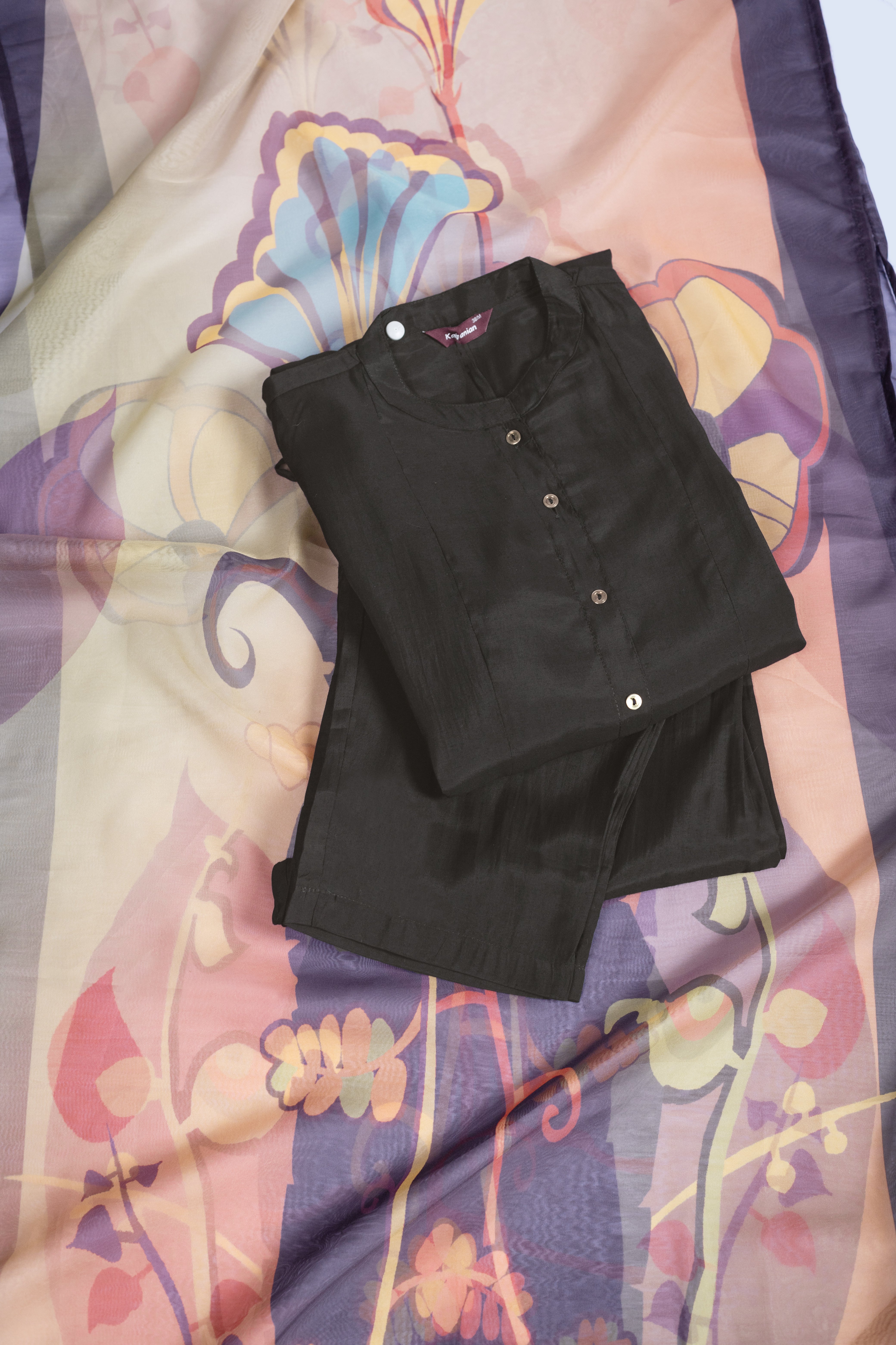 Roze Soft Silk Suit Set