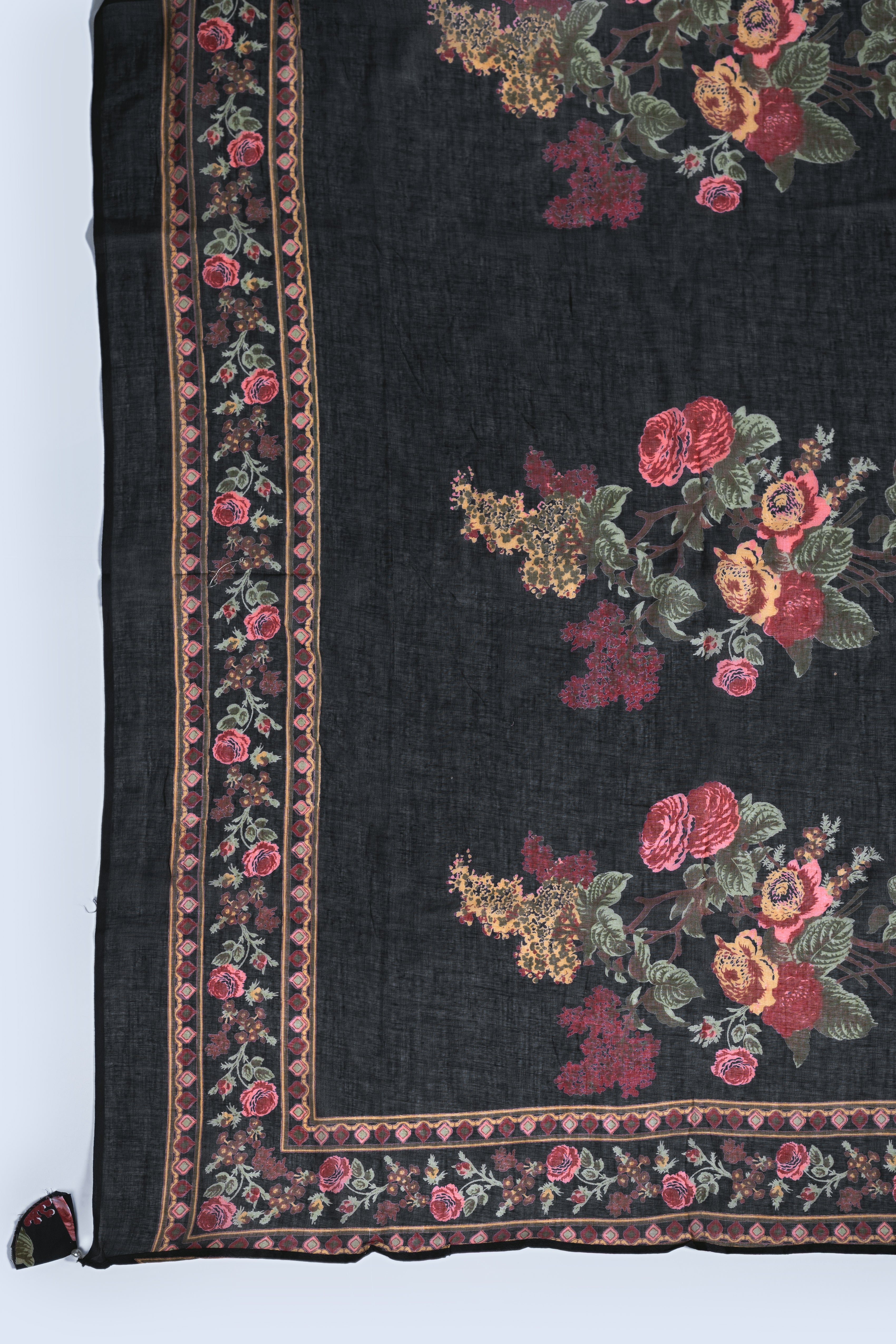 Afreen Black Floral Print Set