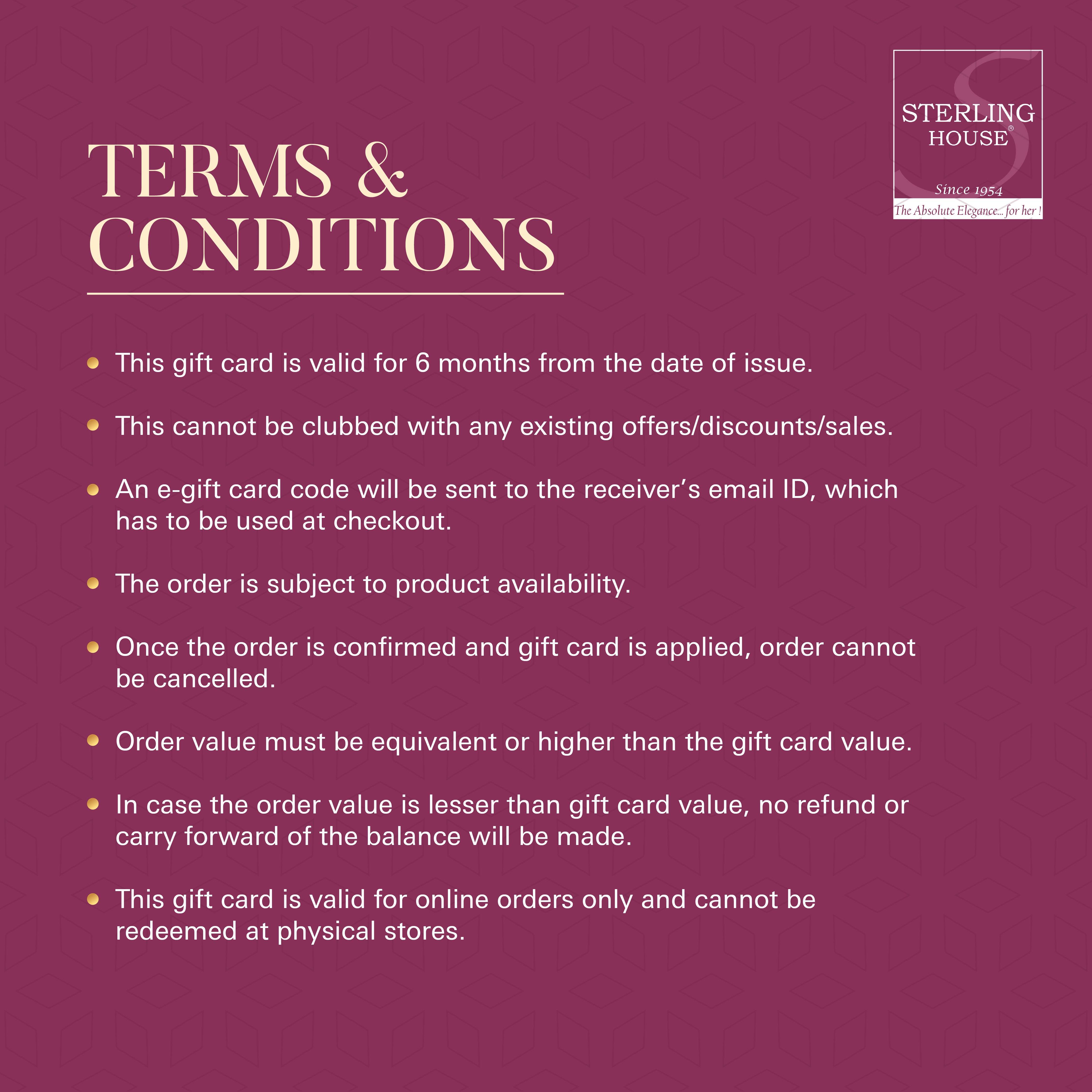 Sterling House Gift Card