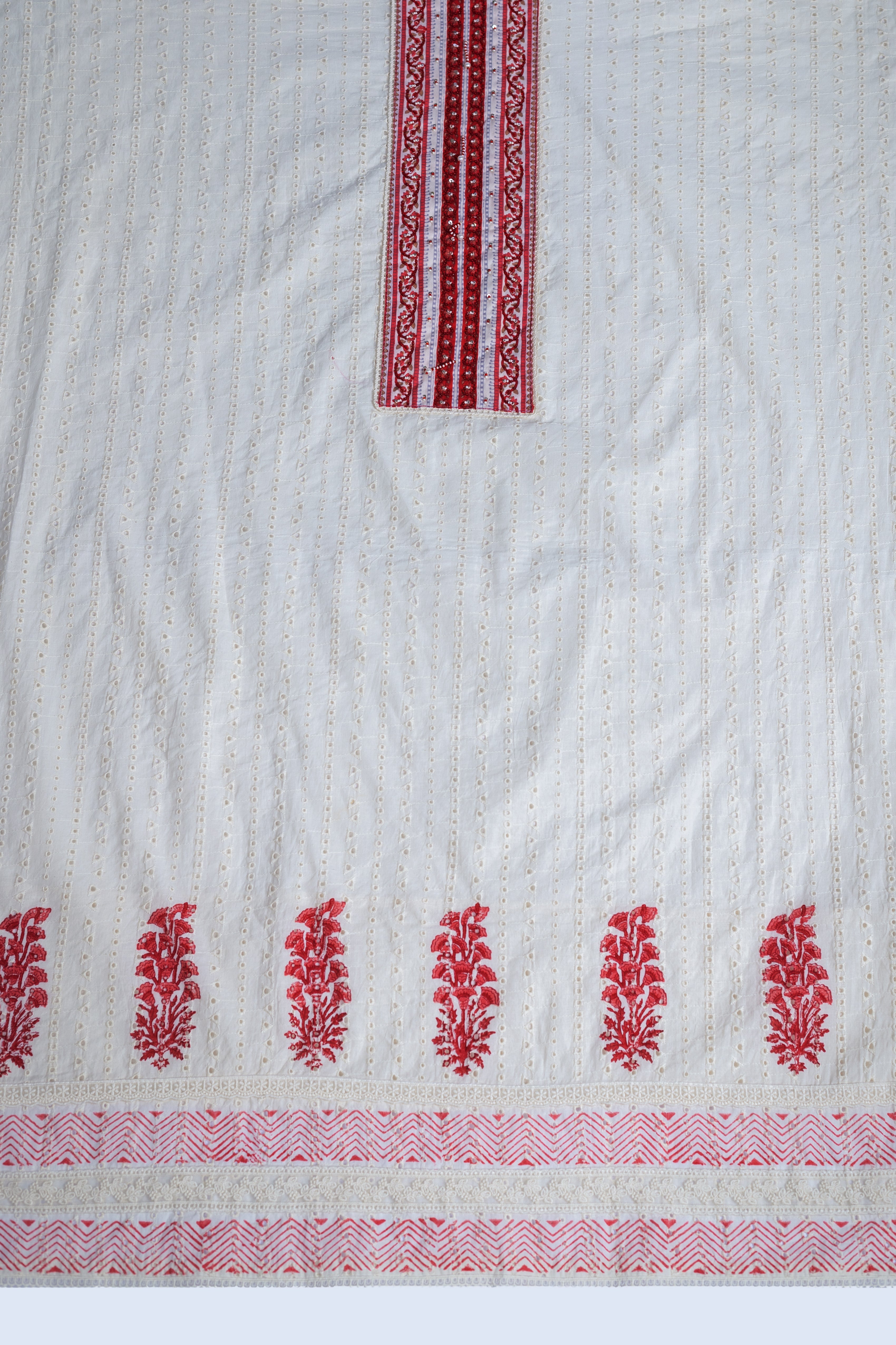 Afreen Soft Schiffli Cotton Suit Set