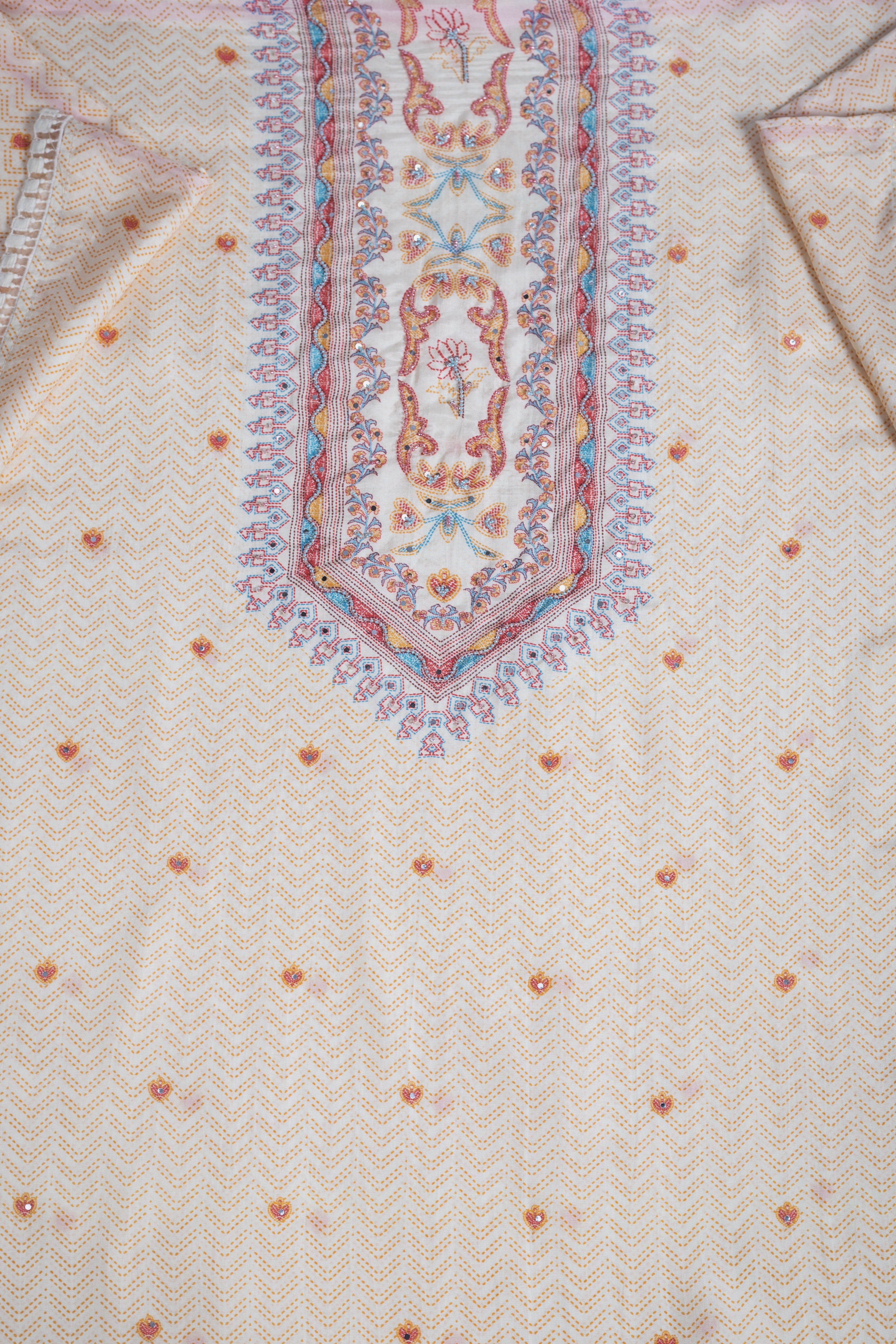 Anokhi Ivory Printed suit set