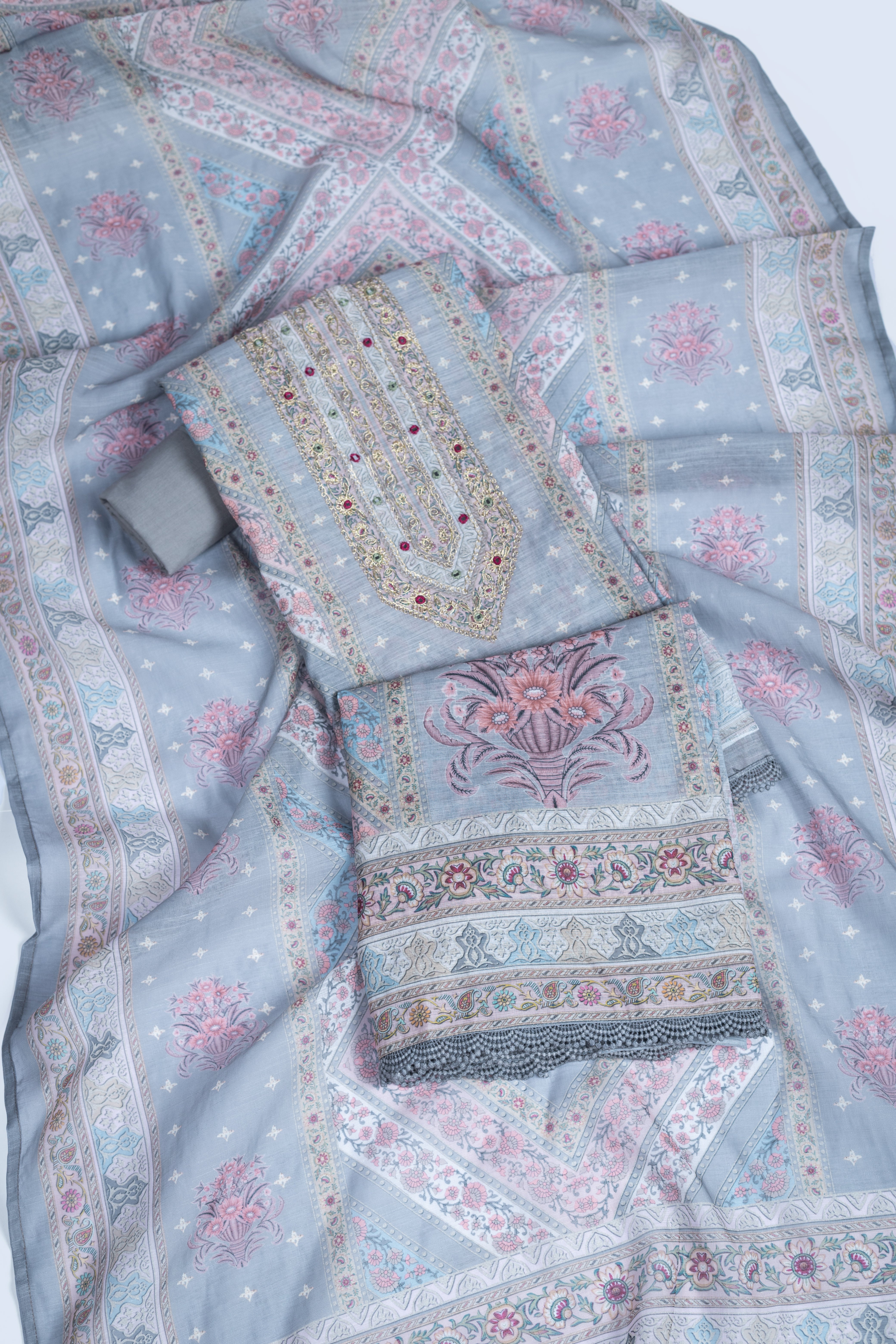 Anokhi Printed Floral Suit Set