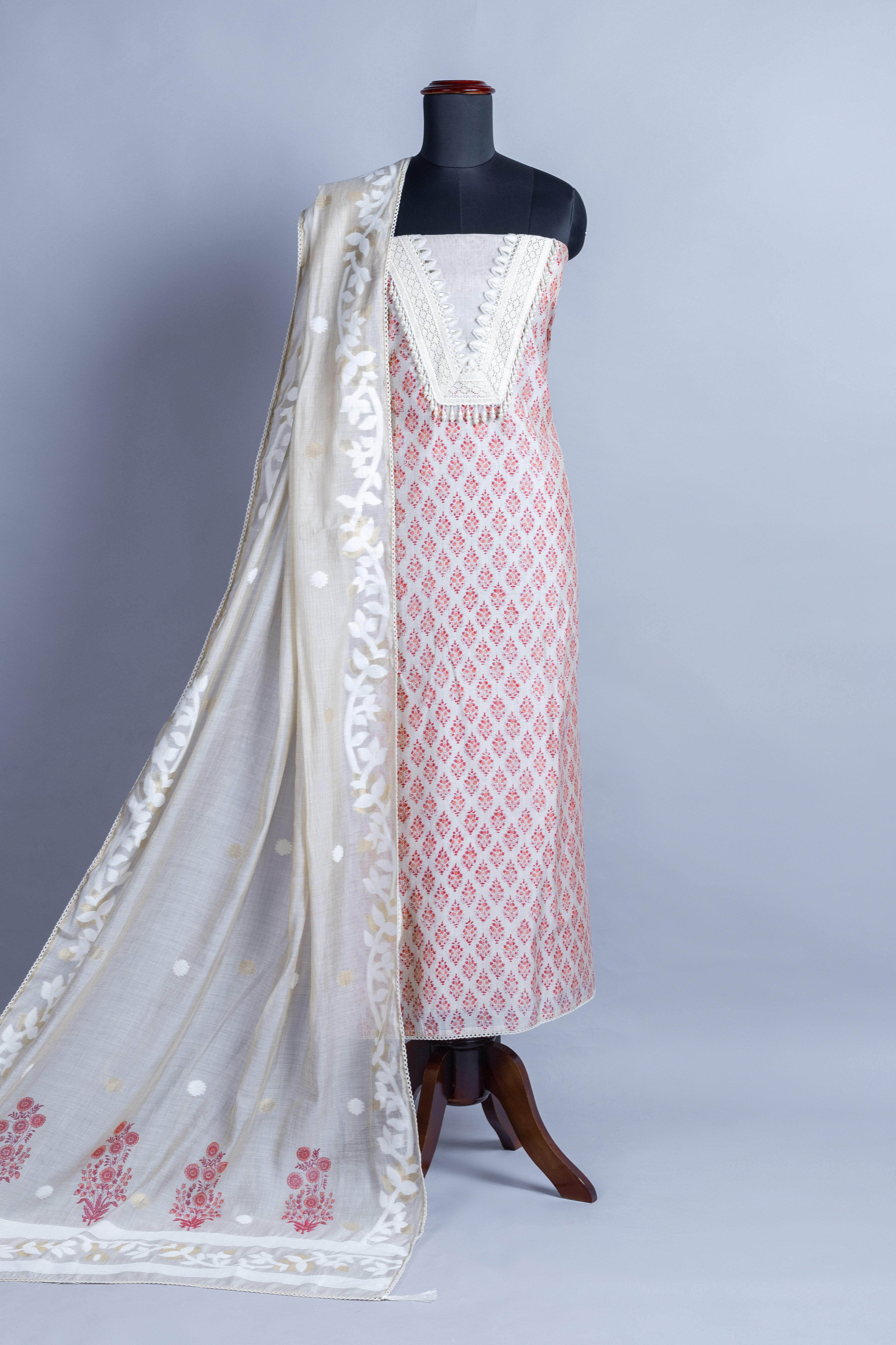 Luxe Chanderi Printed Suit Set