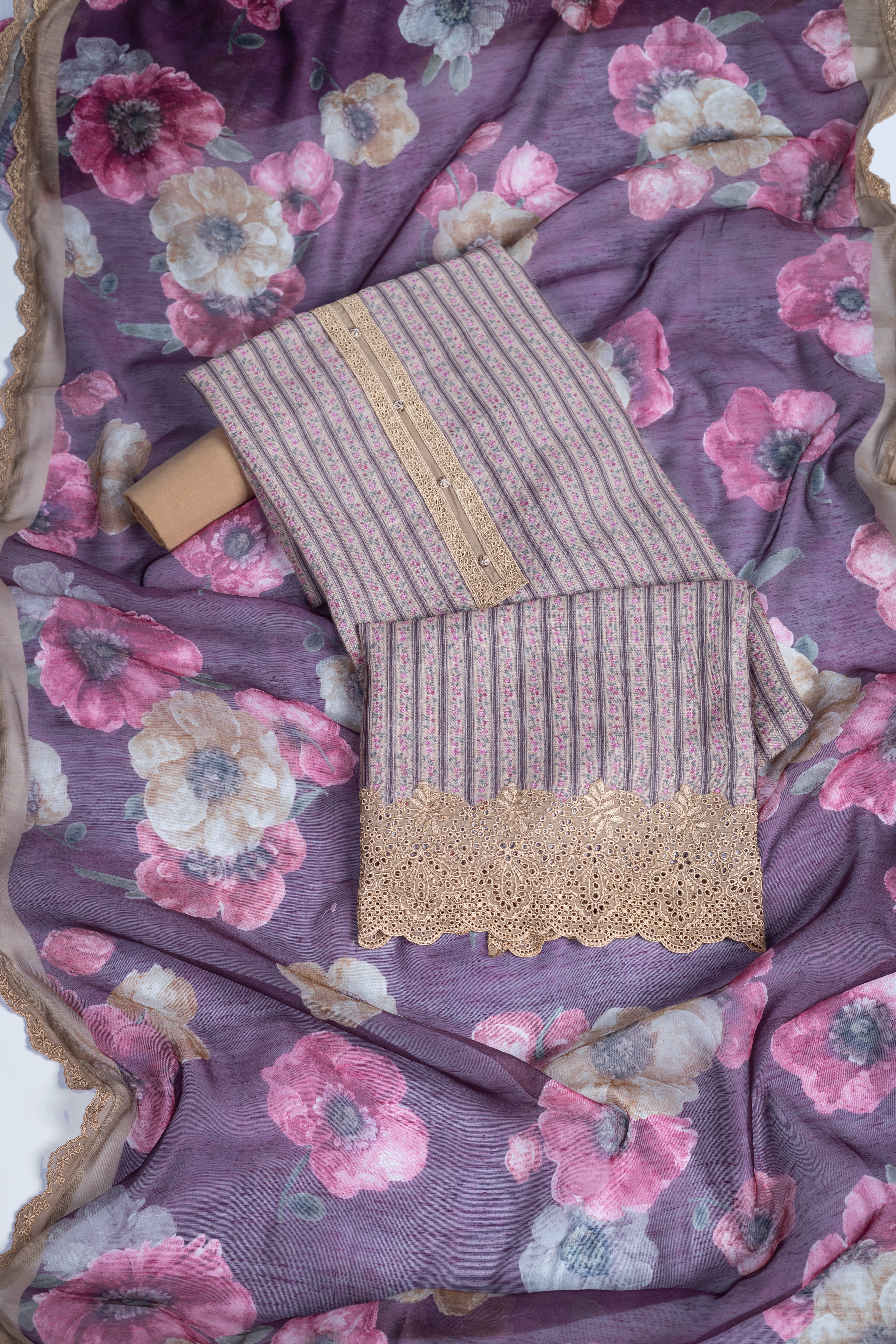 Luxe Printed Linen Suit Set