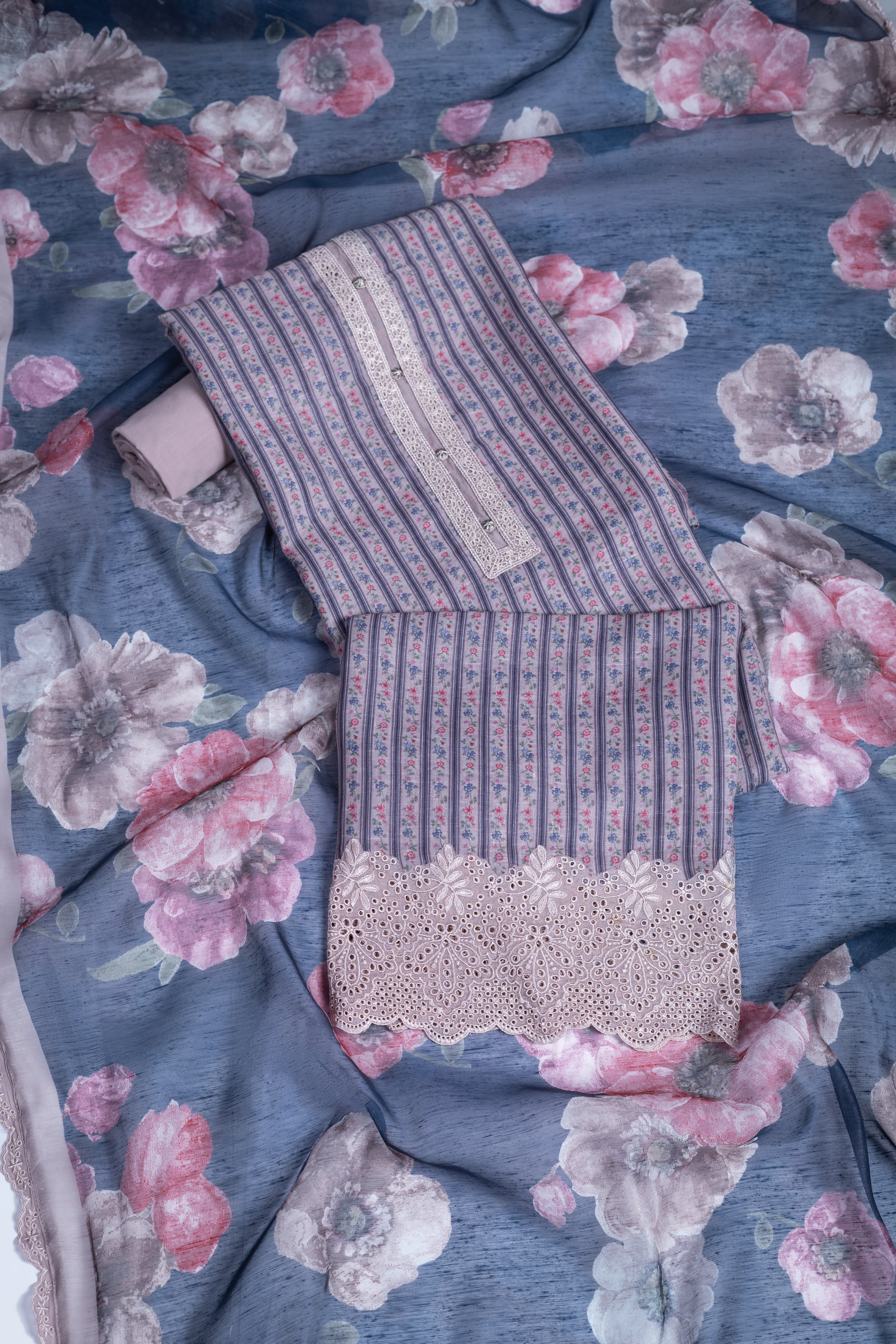 Luxe Printed Linen Suit Set