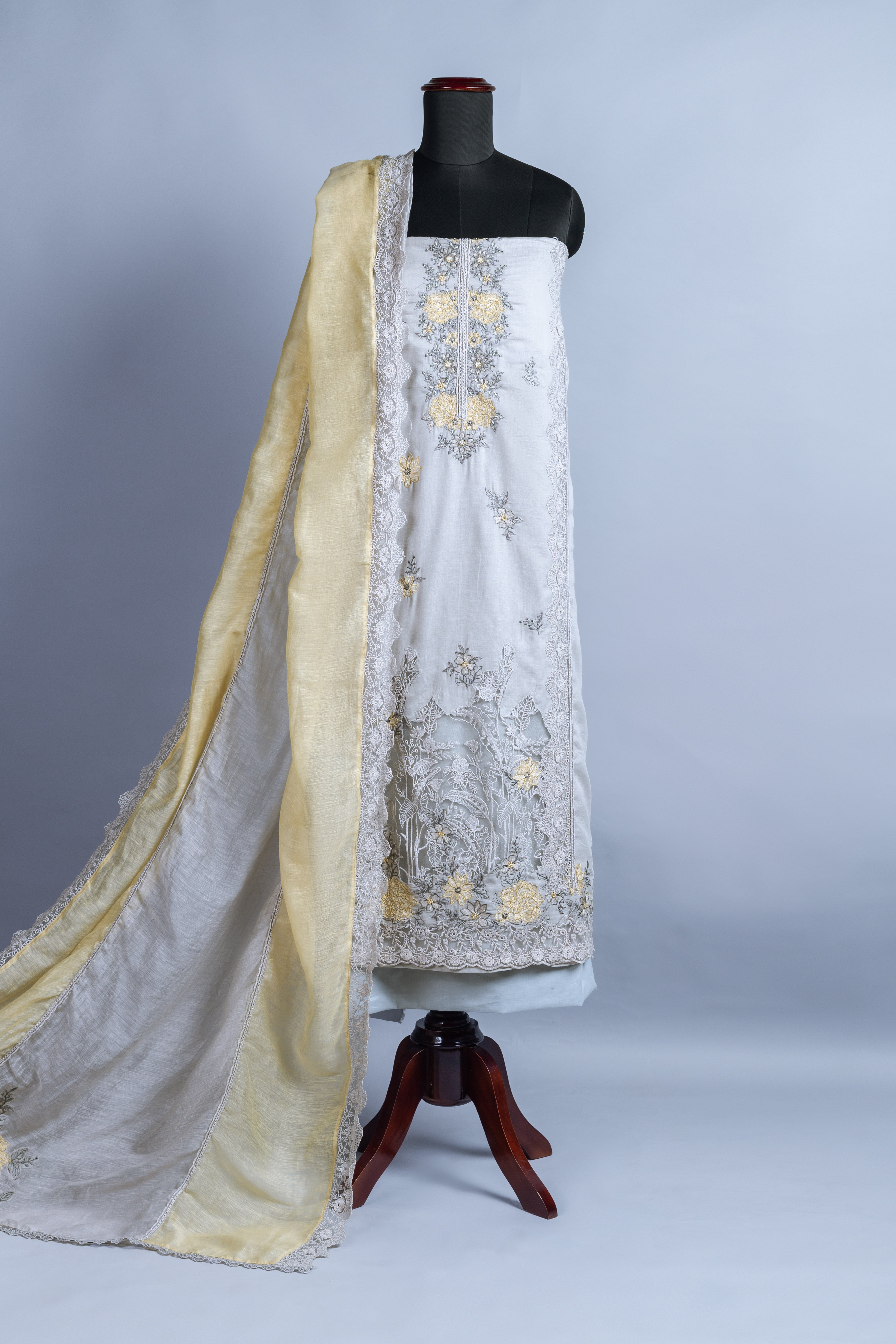 Afreen Cotton Linen Suit Set