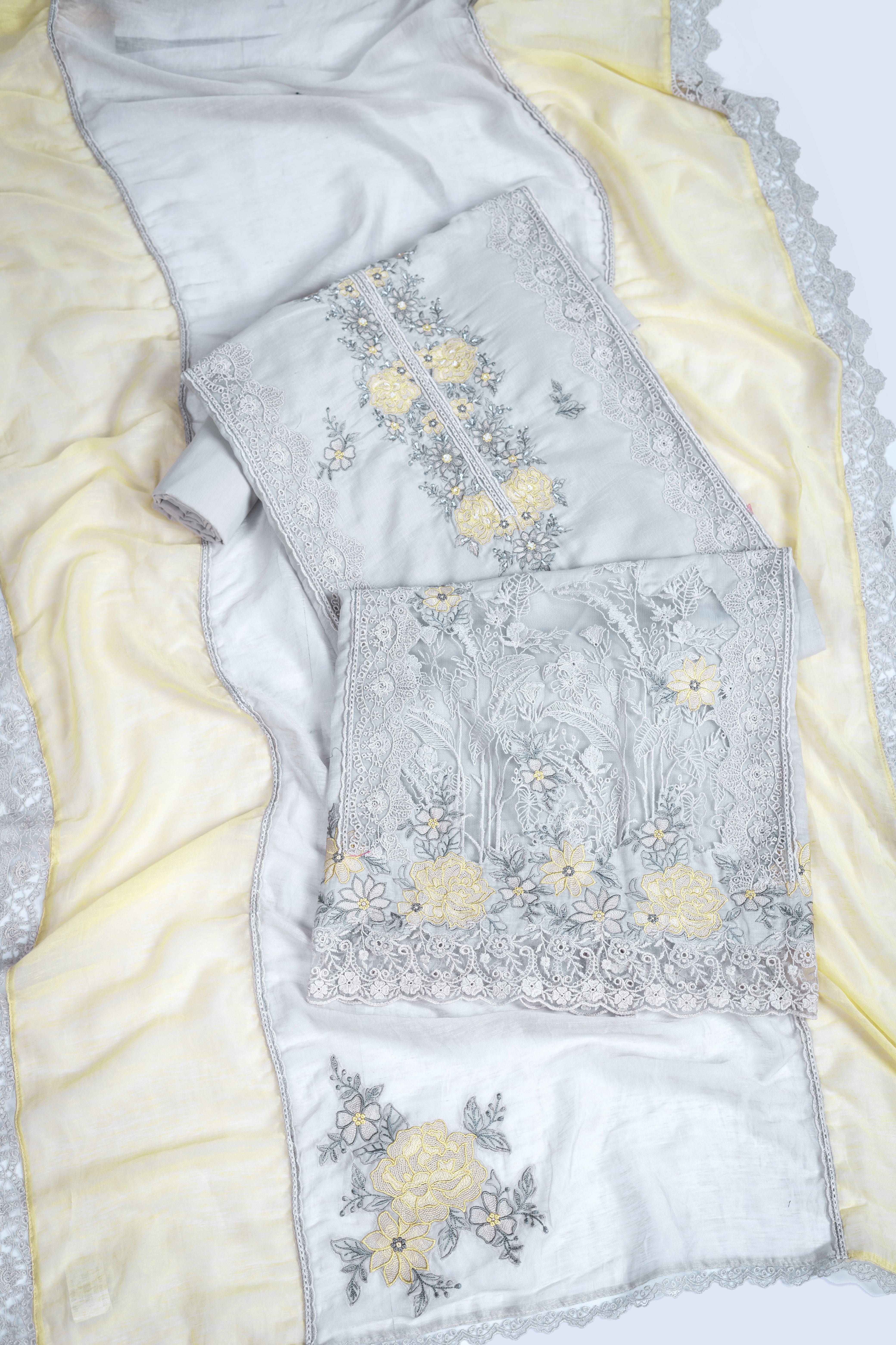 Afreen Cotton Linen Suit Set