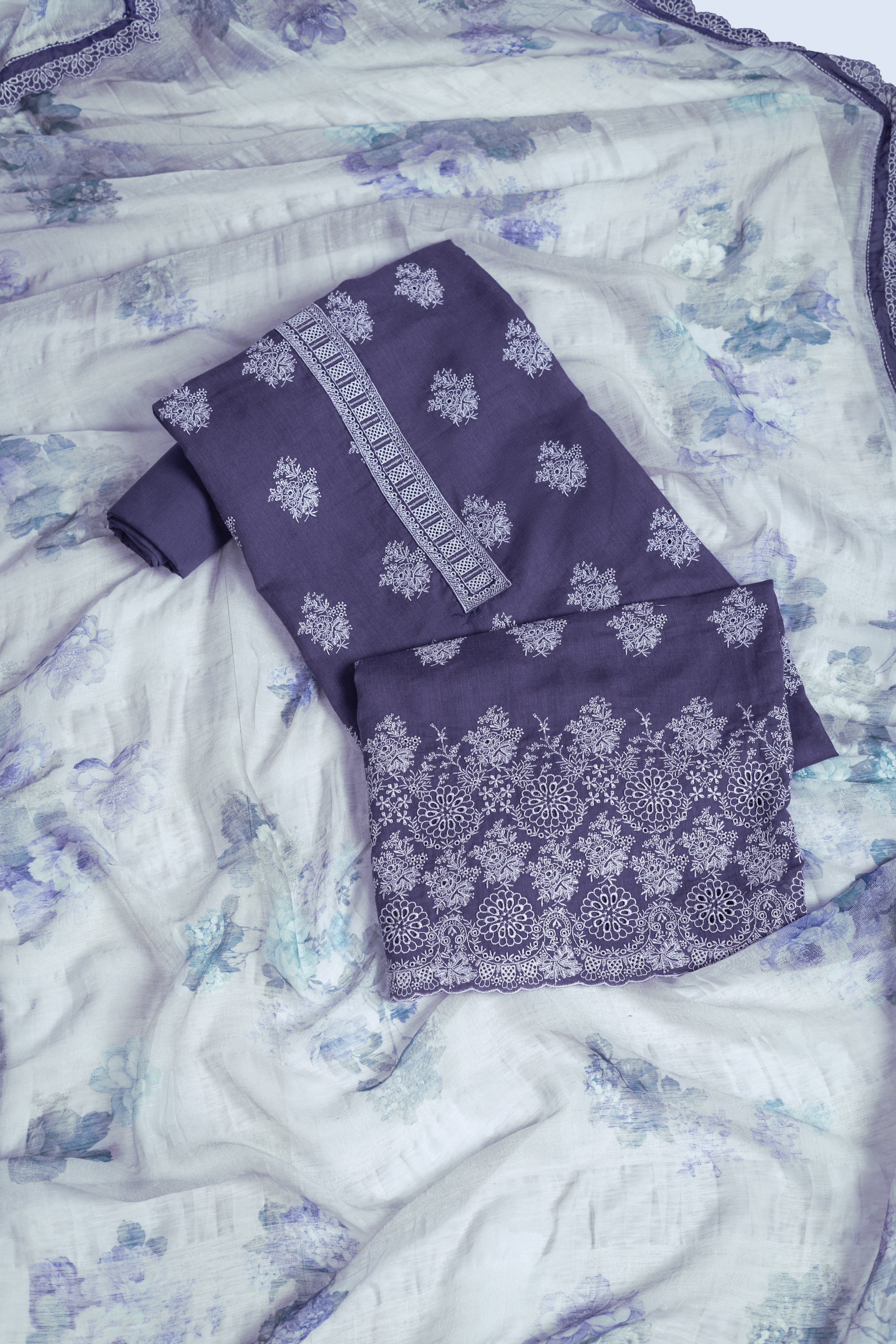 Anokhi Cotton Linen Suit Set