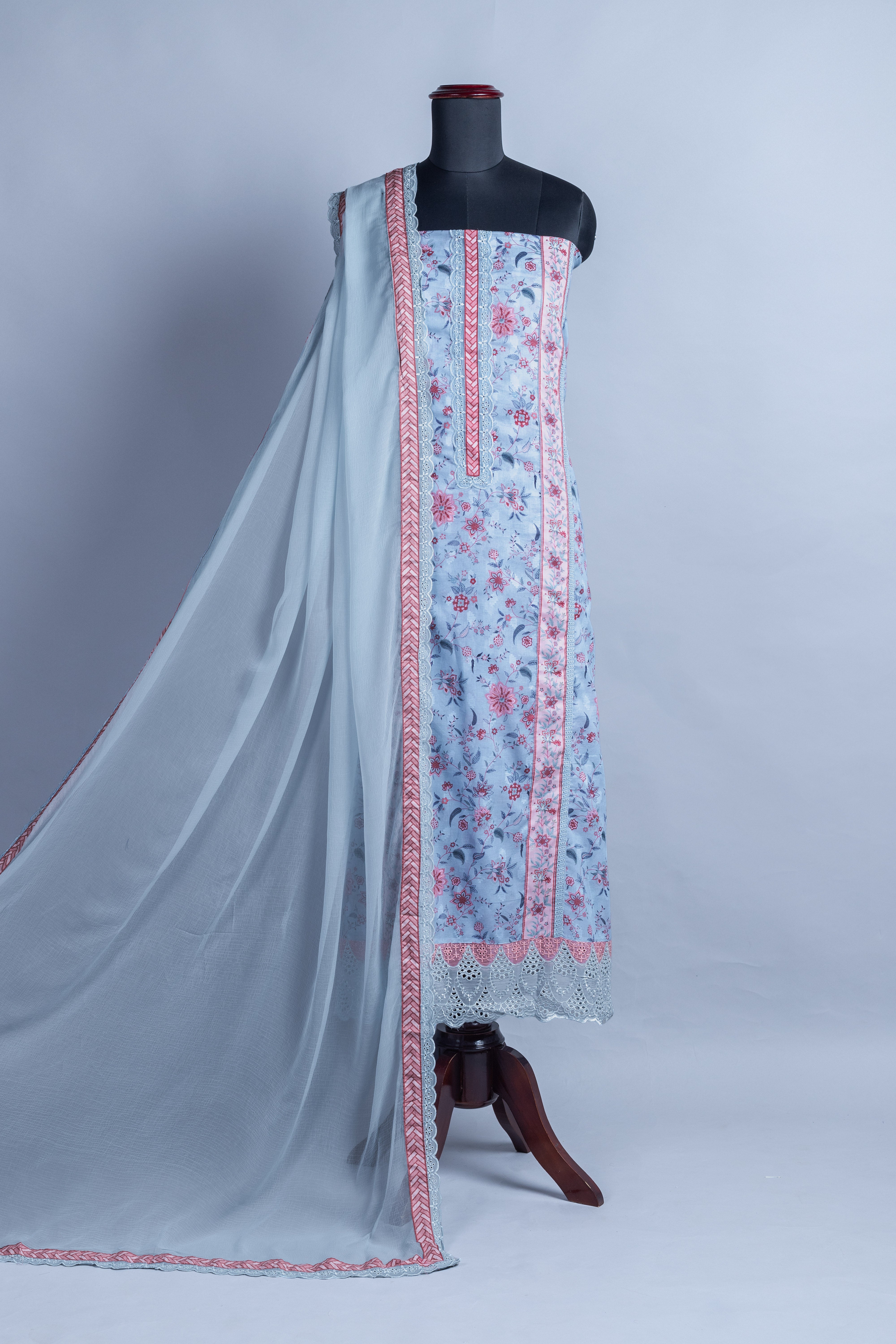 Afreen Multi Color Floral Print Suit Set