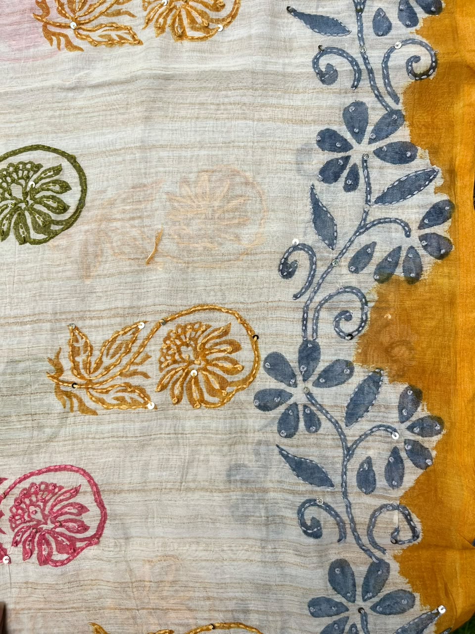 Luxe Chnaderi Mustard Dupatta Sterling House