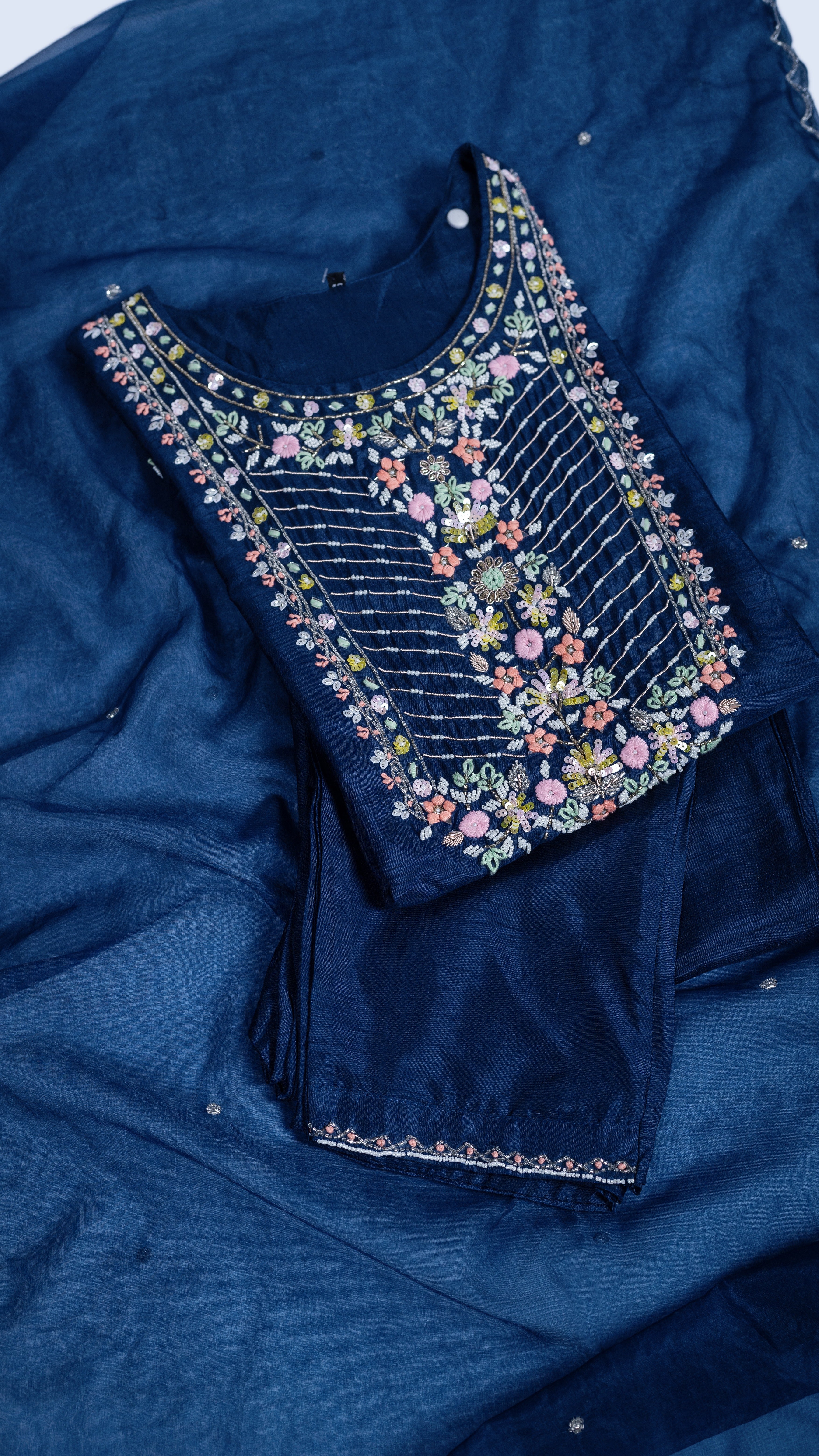 Afreen Dark Blue Suit set