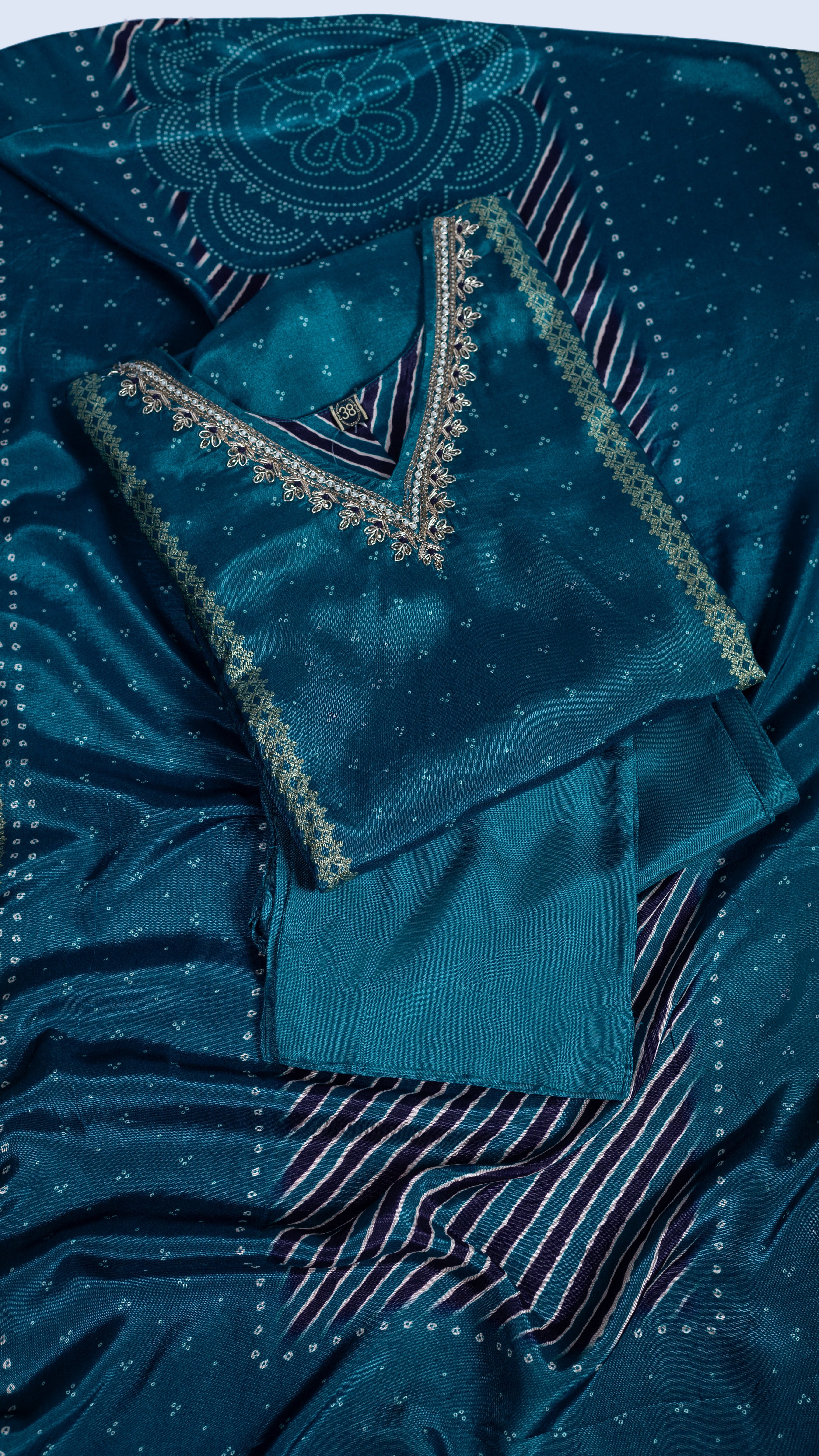 Luxe Deep Blue Suit set