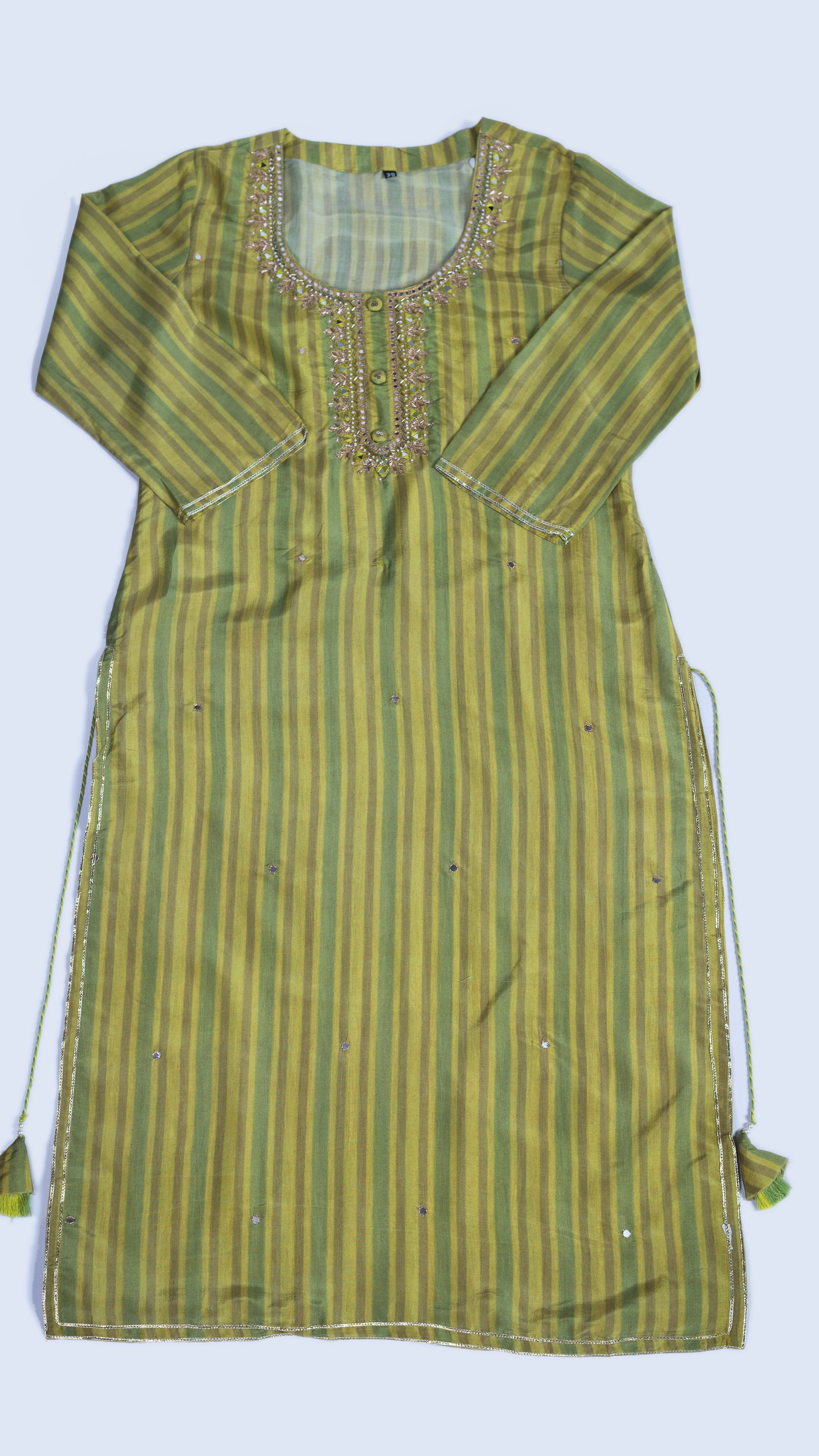 Luxe Green Muslin Suit Set