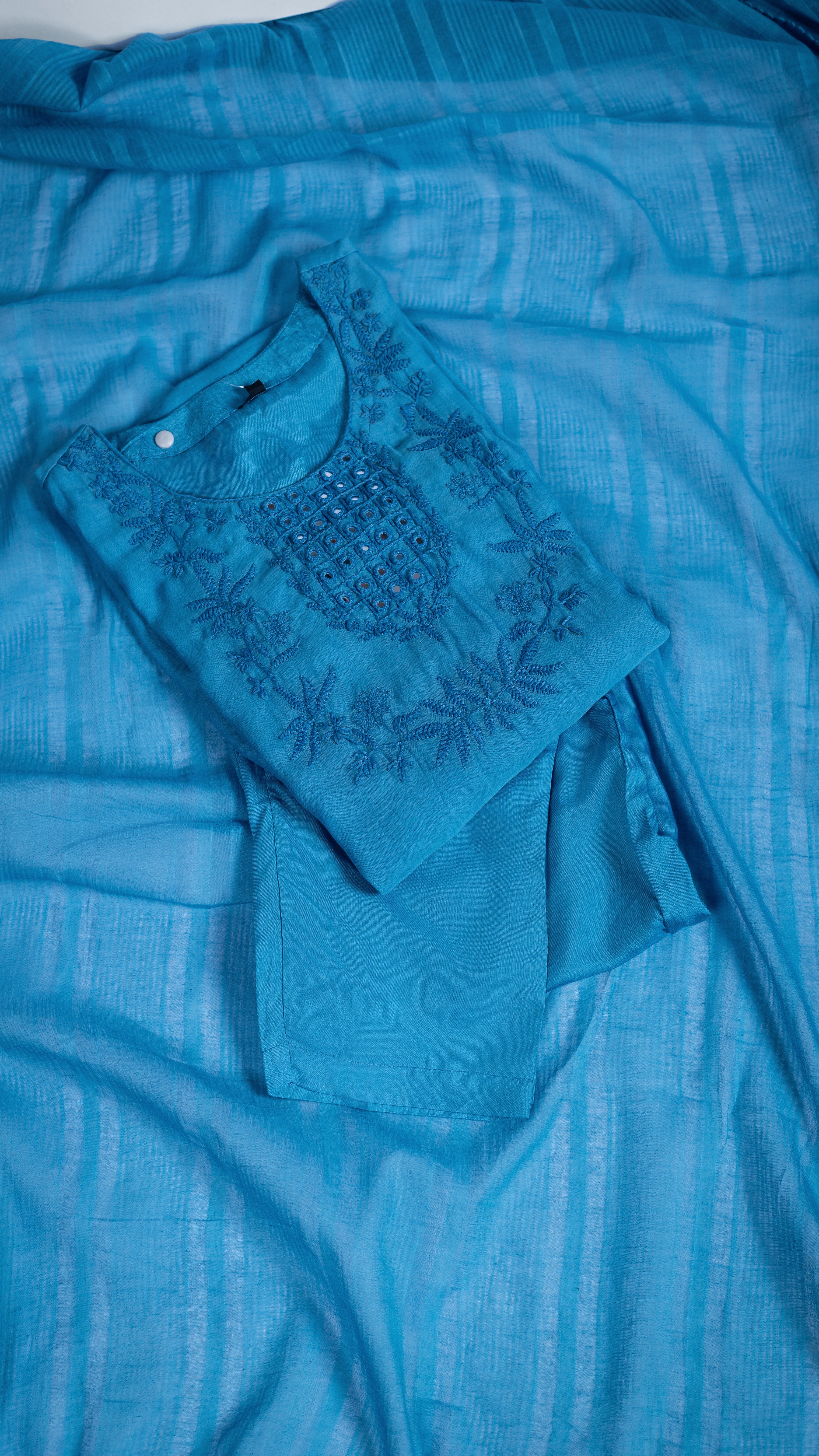 Luxe Light Blue Suit set