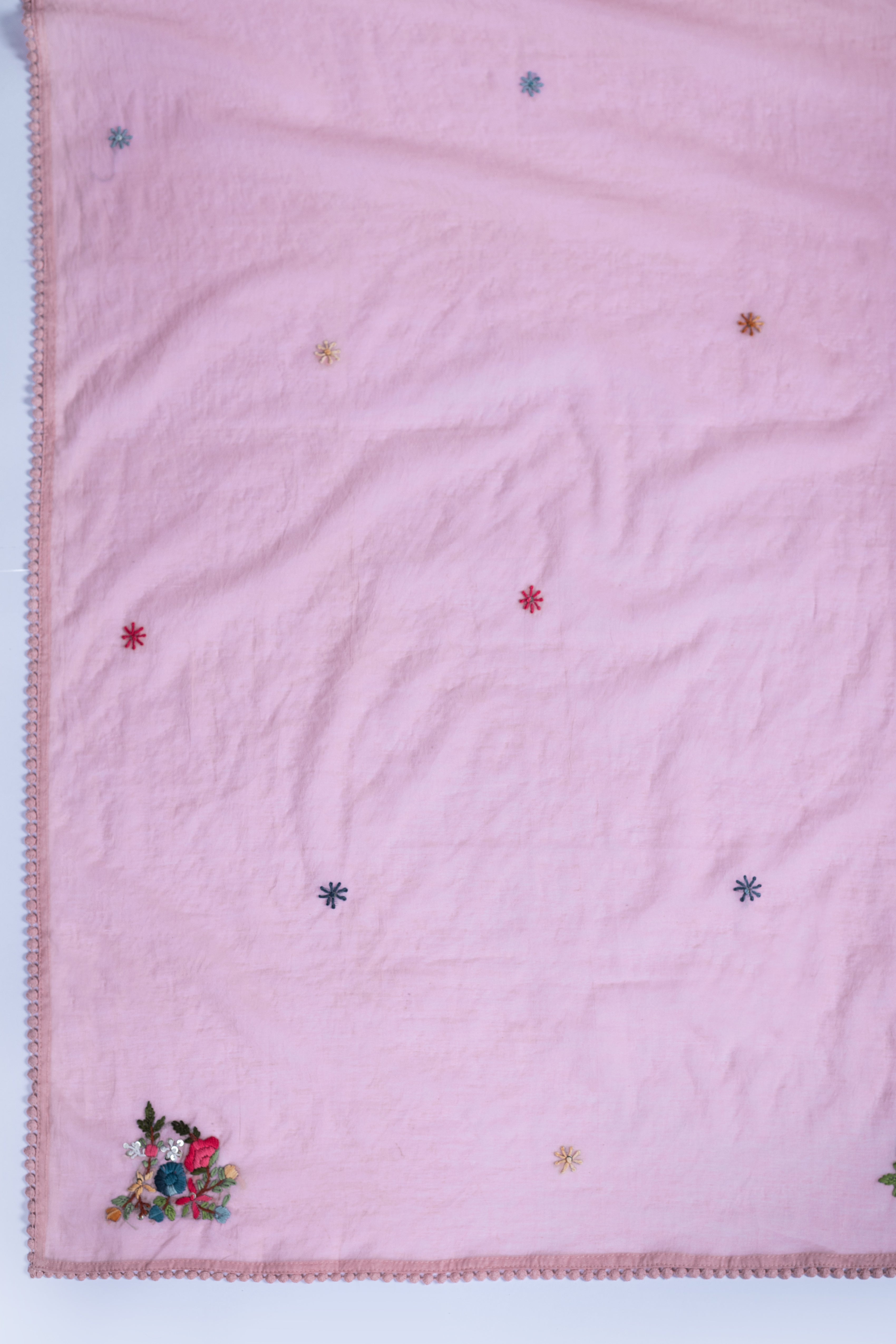 Luxe Pink Mul Cotton Suit set