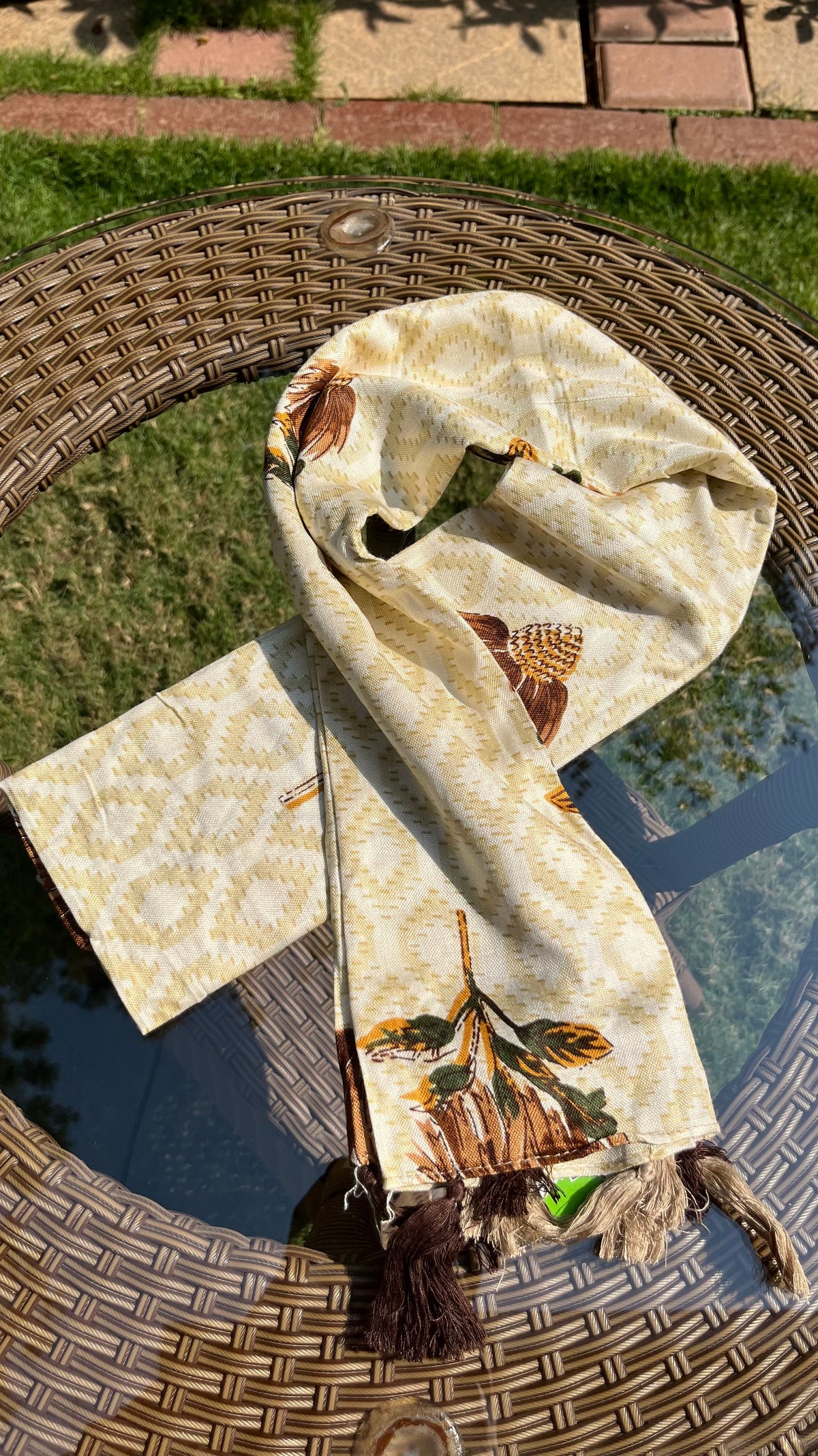 Ivory Printed Dupatta Sterling House