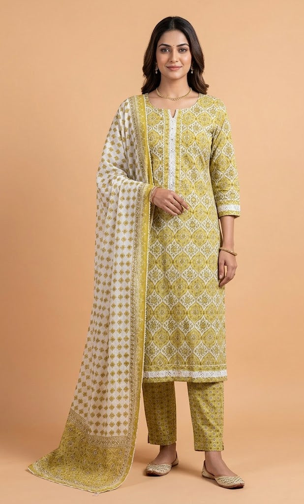 Roze Green Unstitched suit set