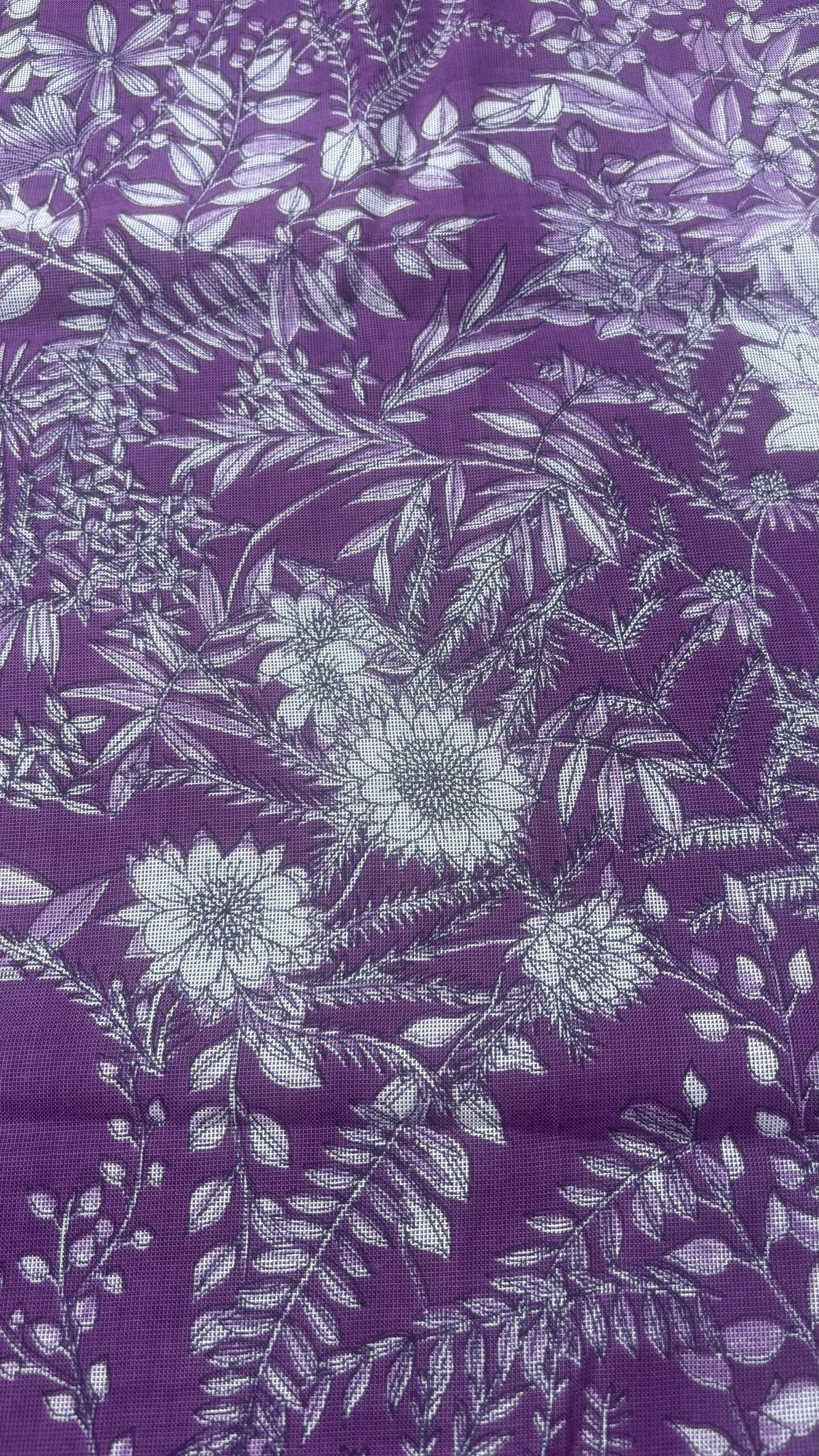 Purple Floral Spun Fabric Sterling House