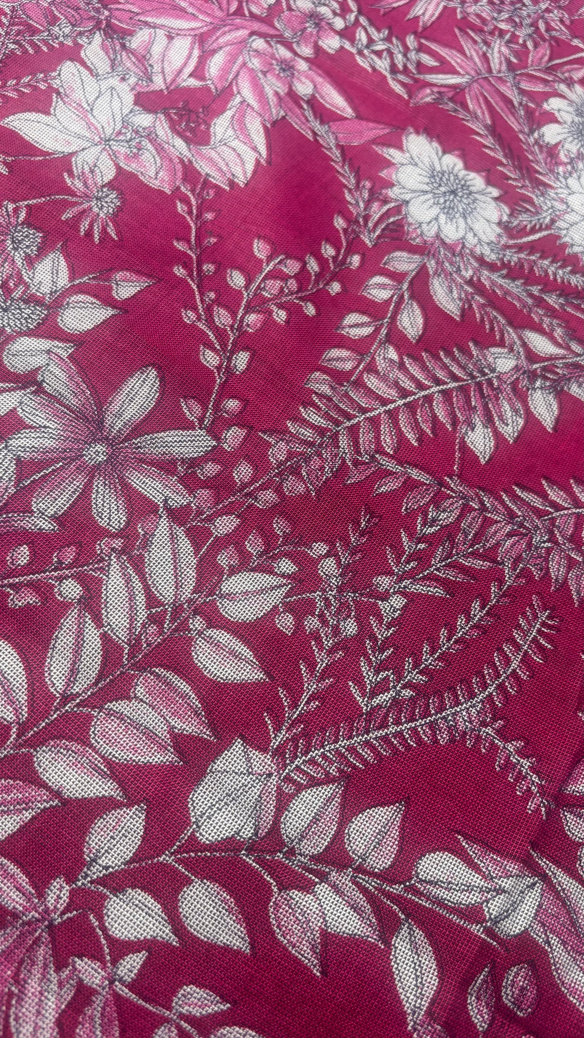 Magenta Floral Spun Fabric Sterling House