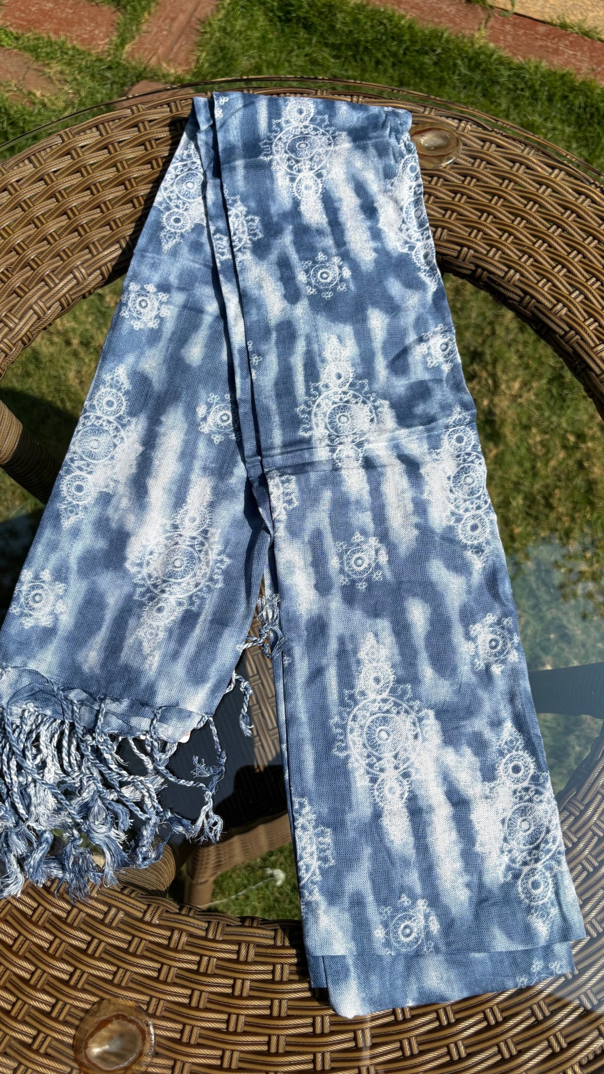 Green Printed Cotton Dupatta Sterling House