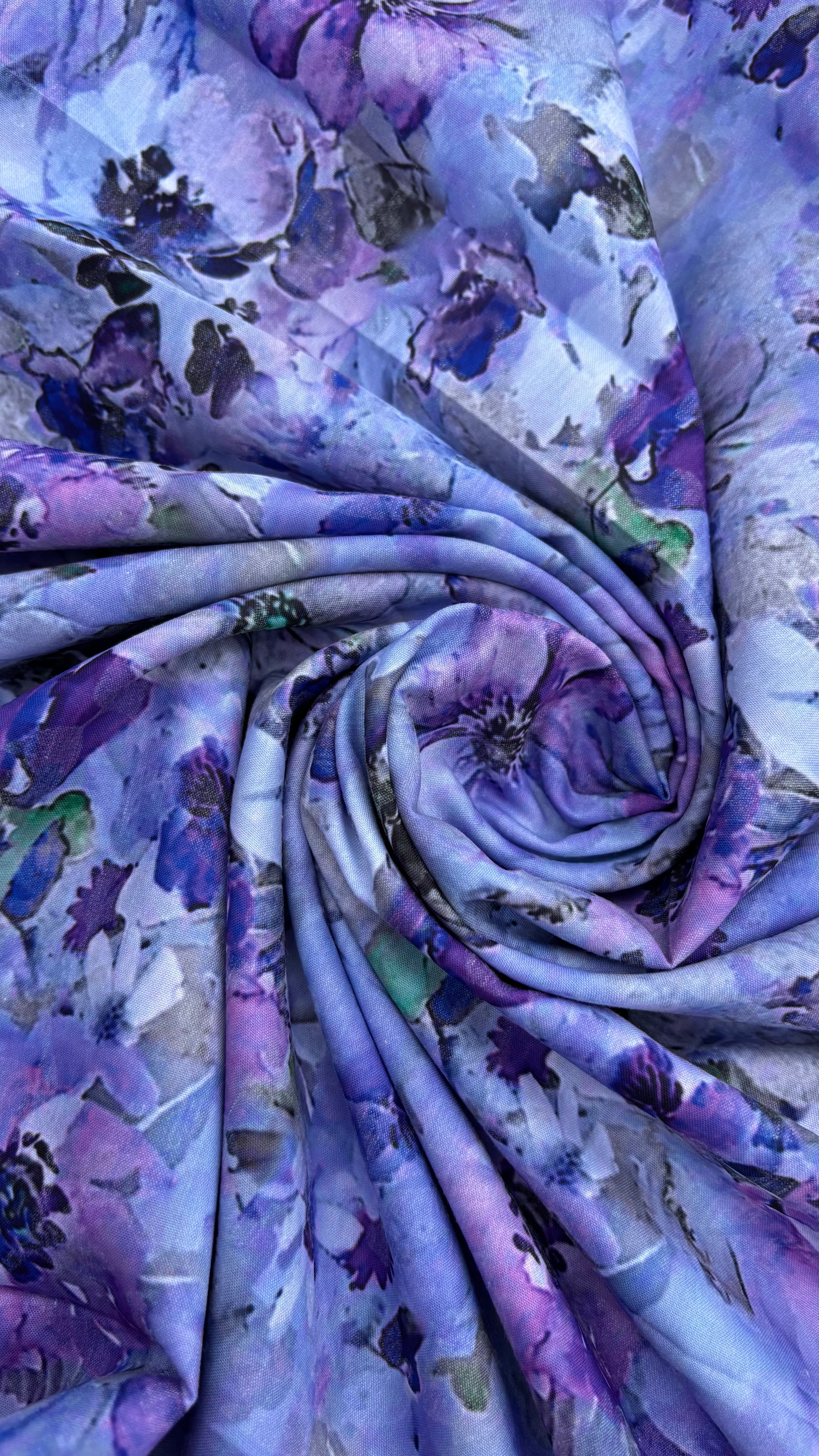 Lavender Floral Print Fabric Sterling House