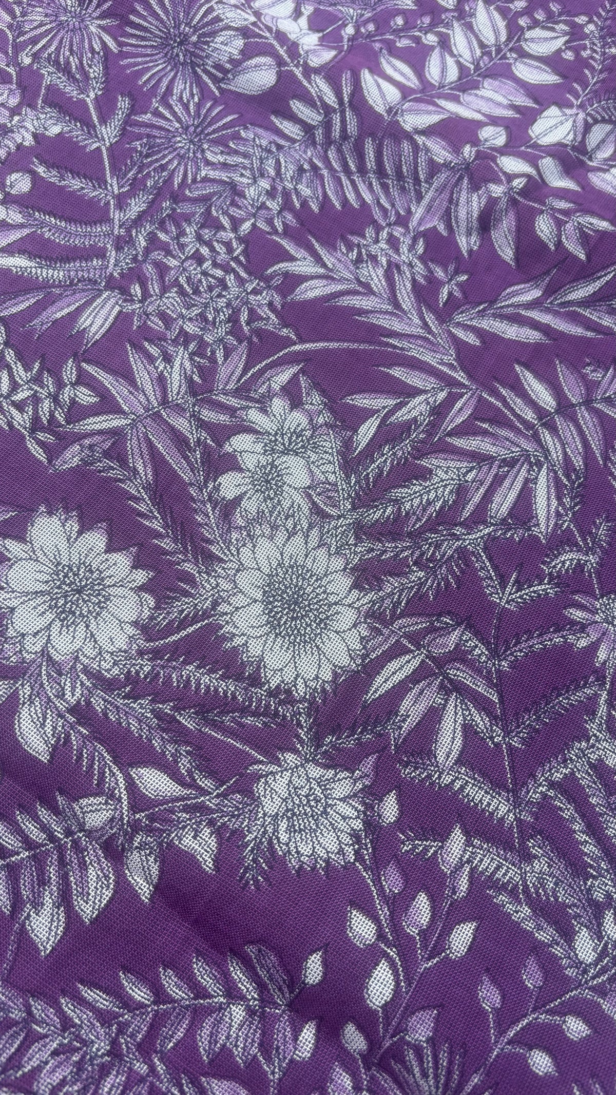 Purple Floral Spun Fabric Sterling House