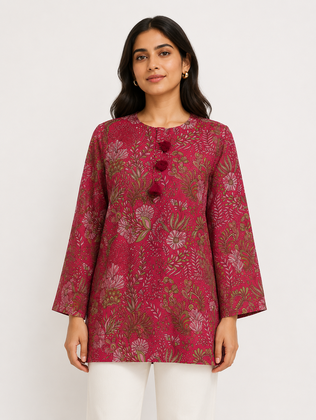 Arya Tunic - Red Sterling house 1
