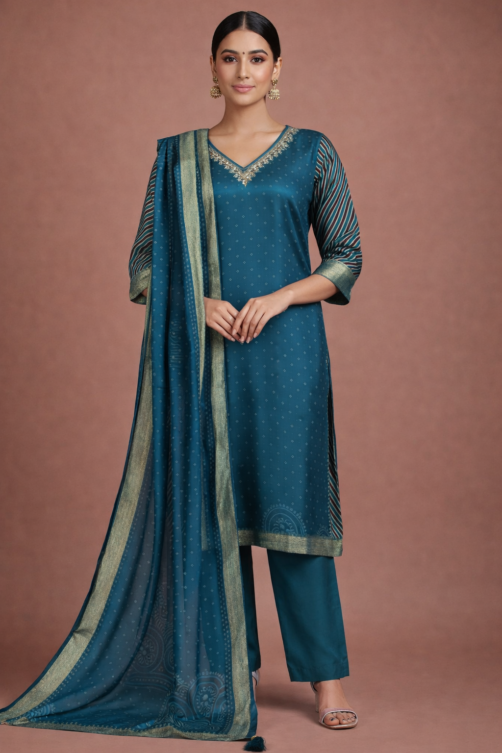 Luxe Deep Blue Suit set