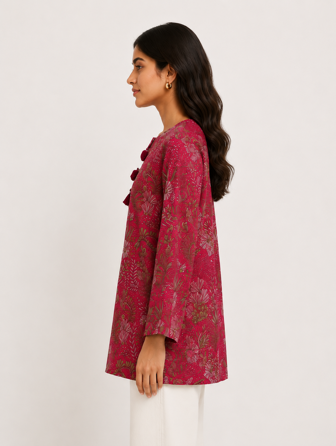Arya Tunic - Red Sterling house 1