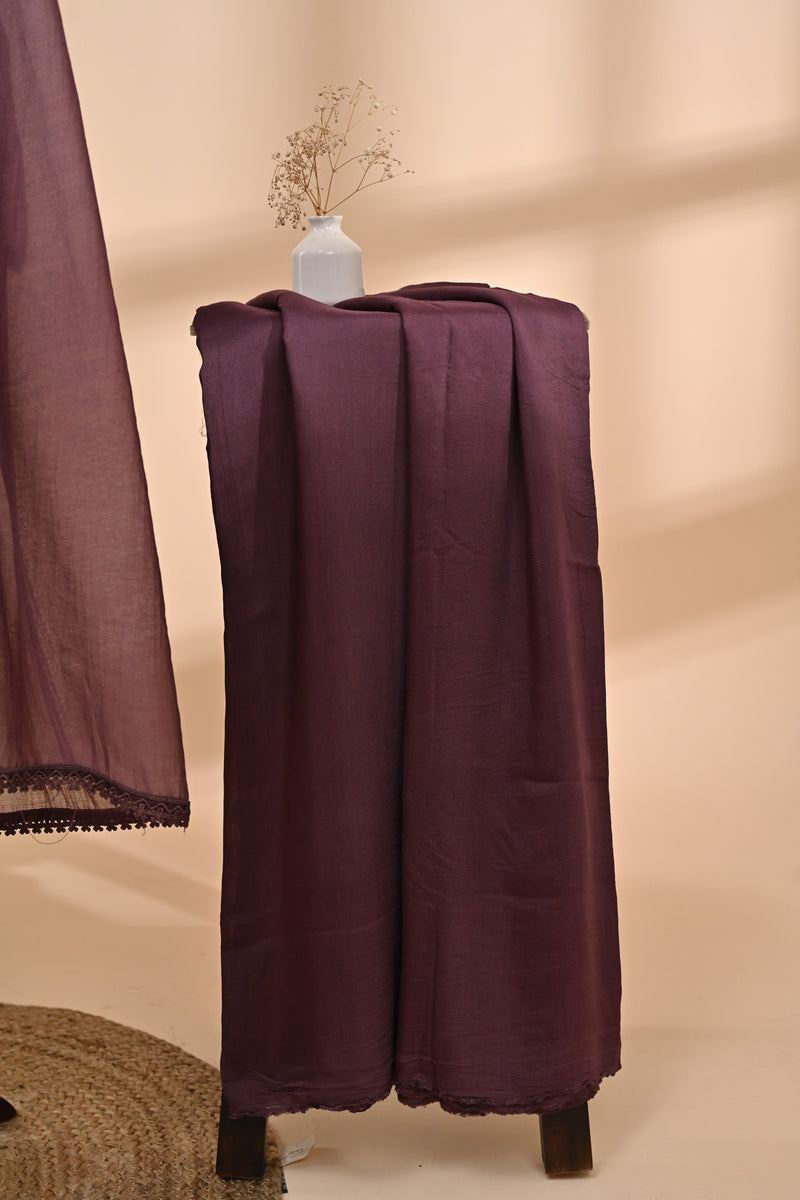 Mauve Cotton Unstitched Suit Sterling House