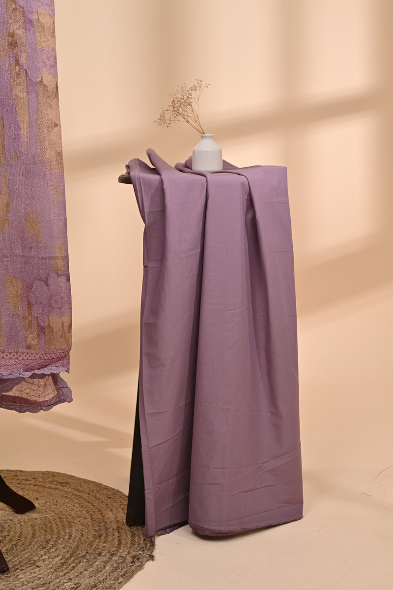 Lavender cotton Unstitched Suit Sterling House